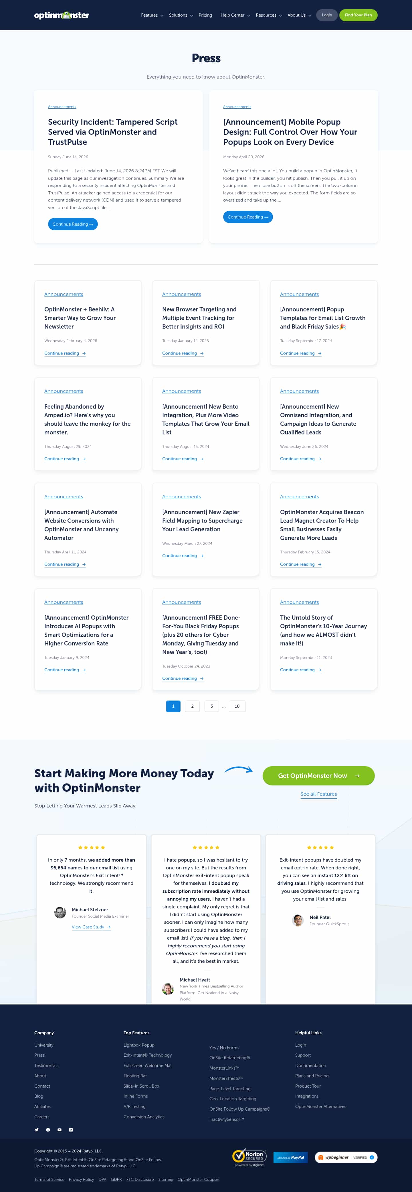 Latest website image capture