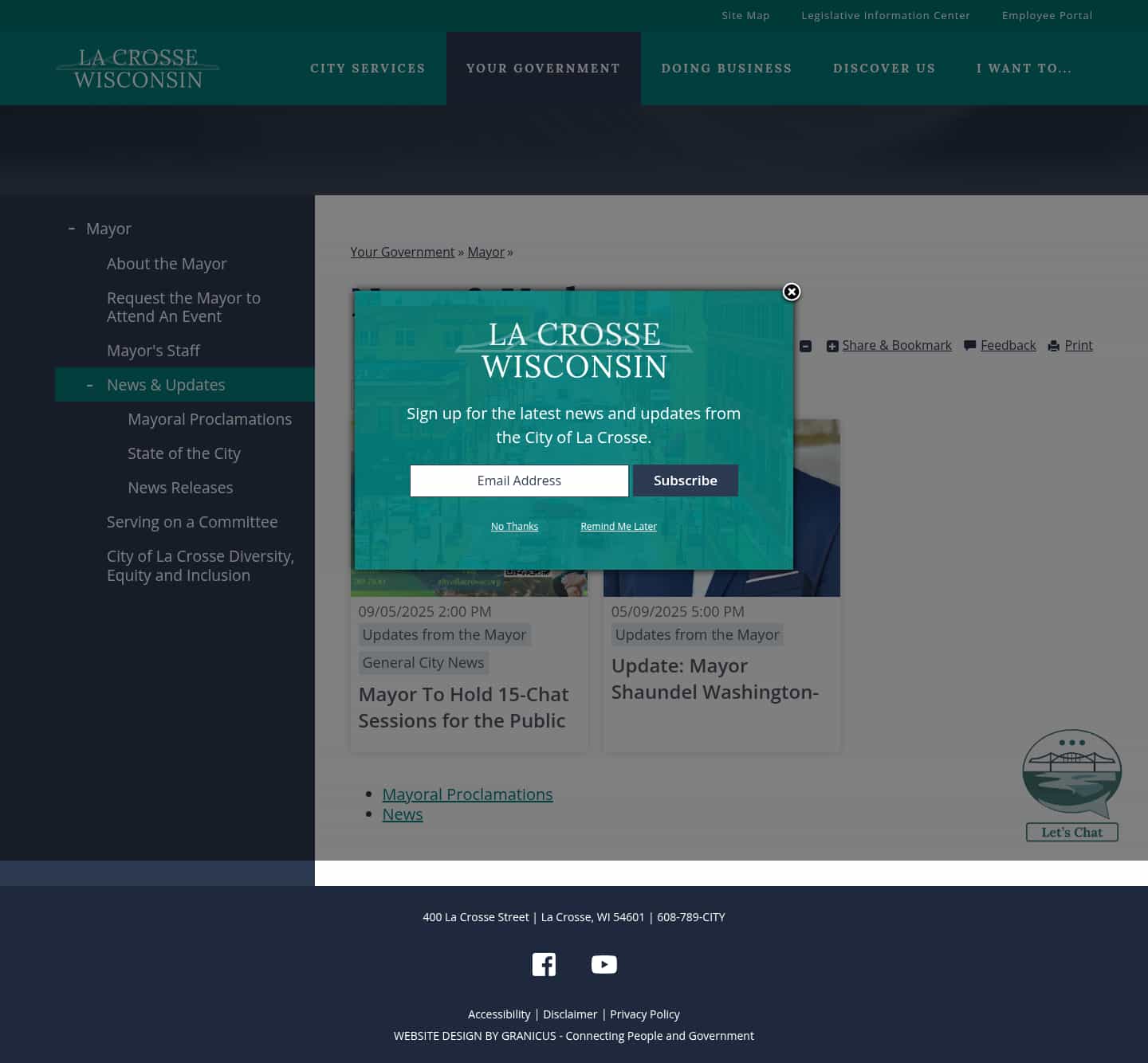 Latest website image capture