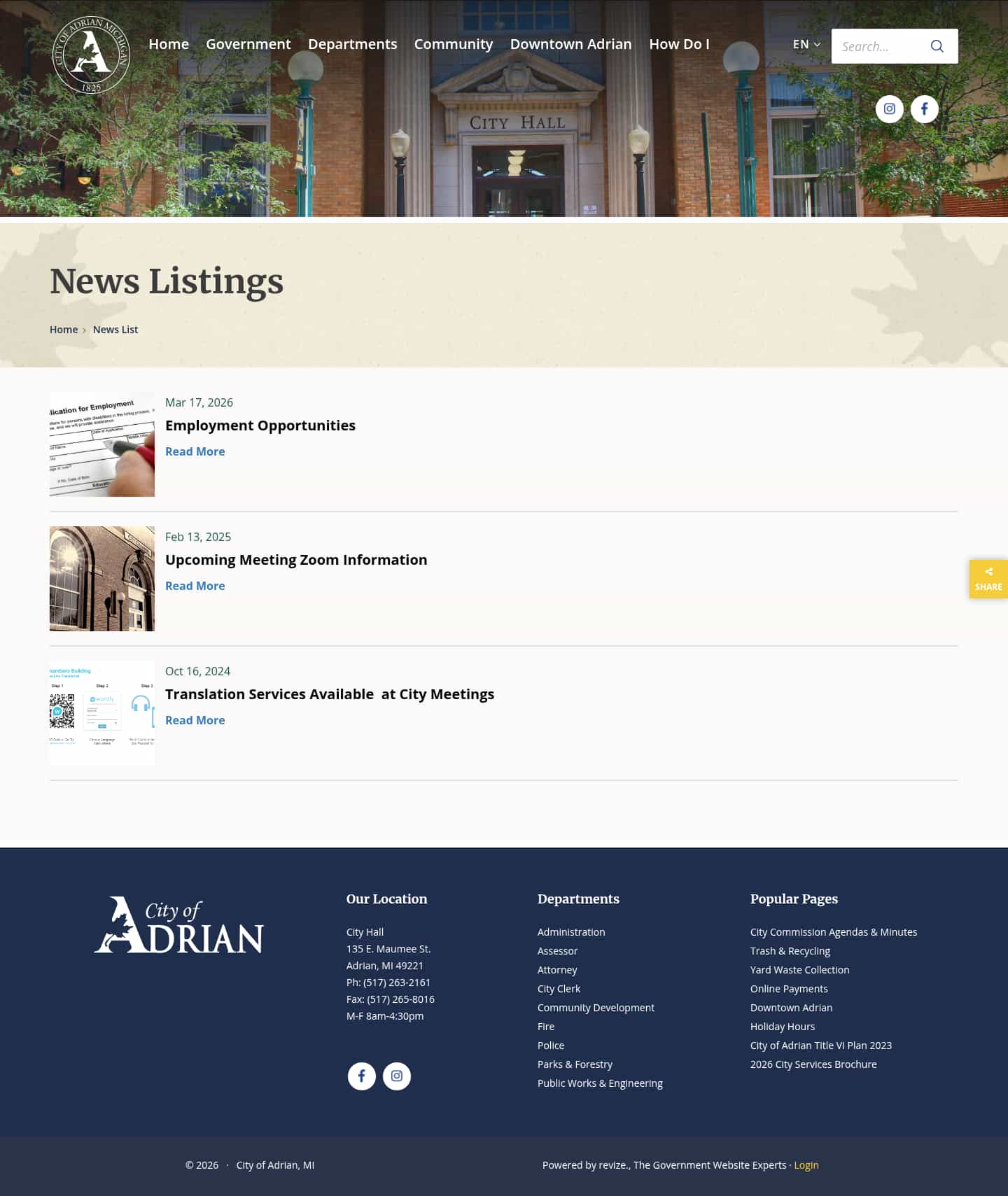 Latest website image capture