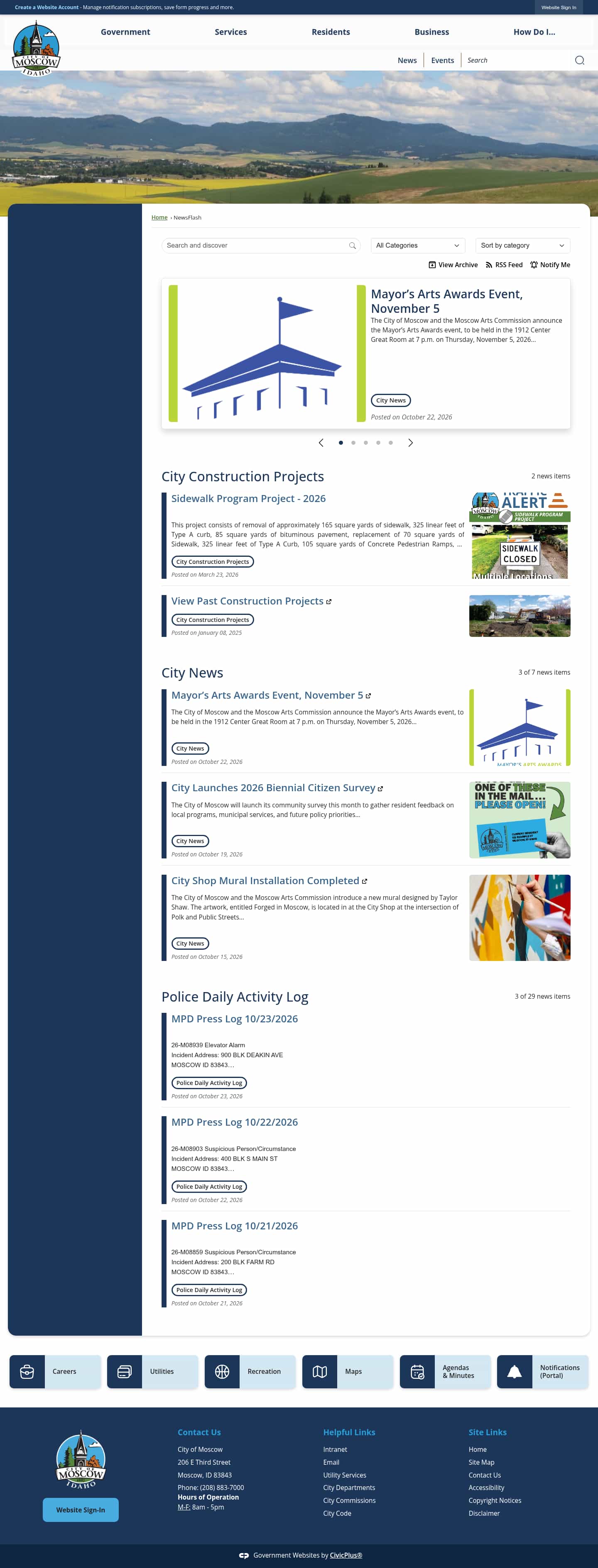 Latest website image capture