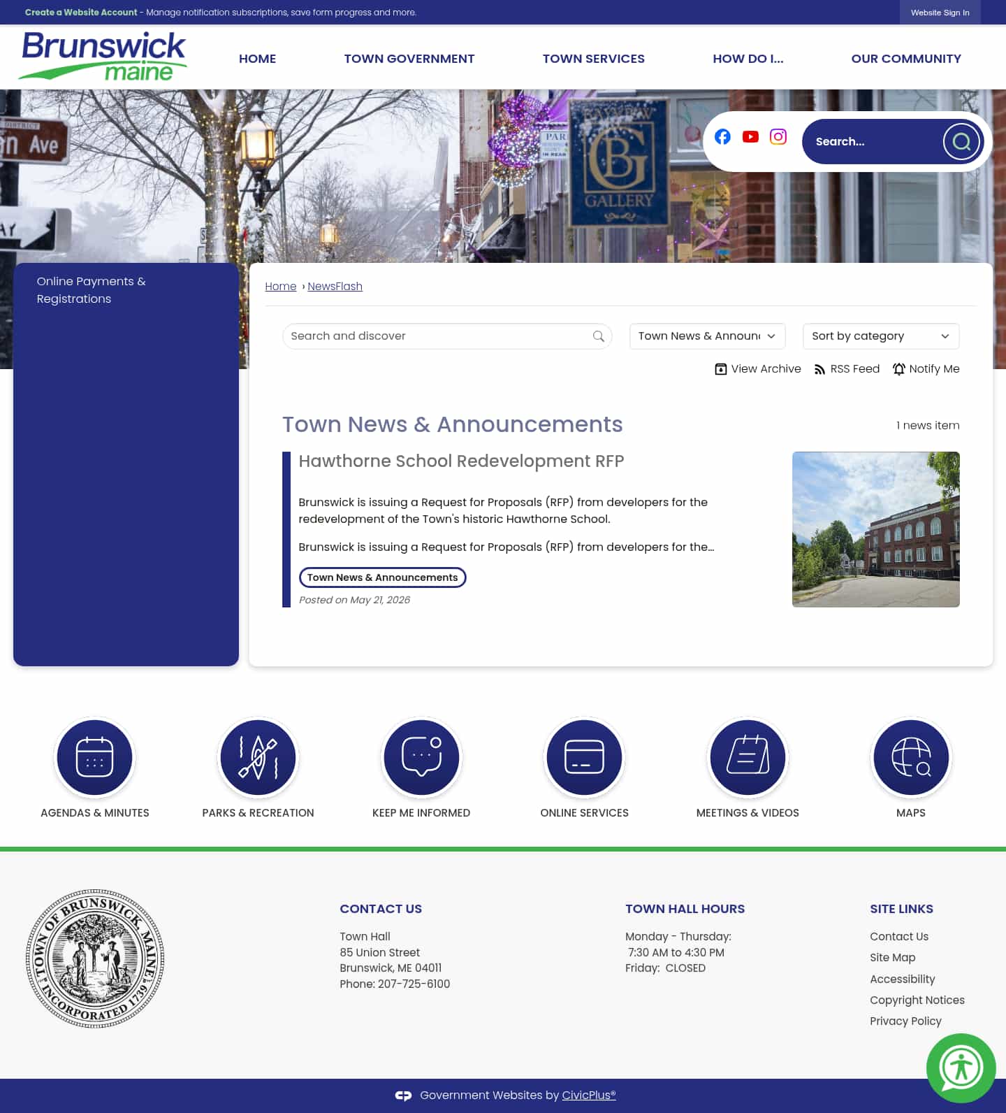 Latest website image capture