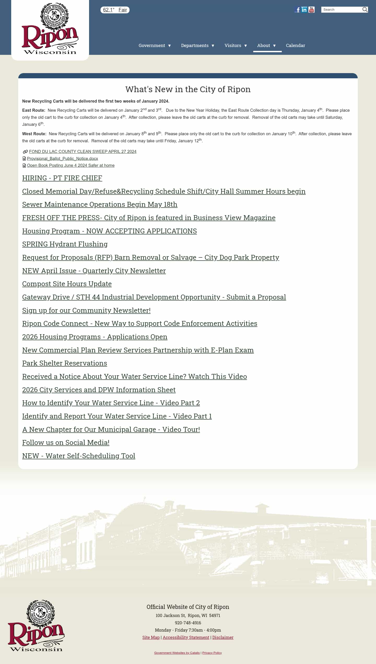 Latest website image capture
