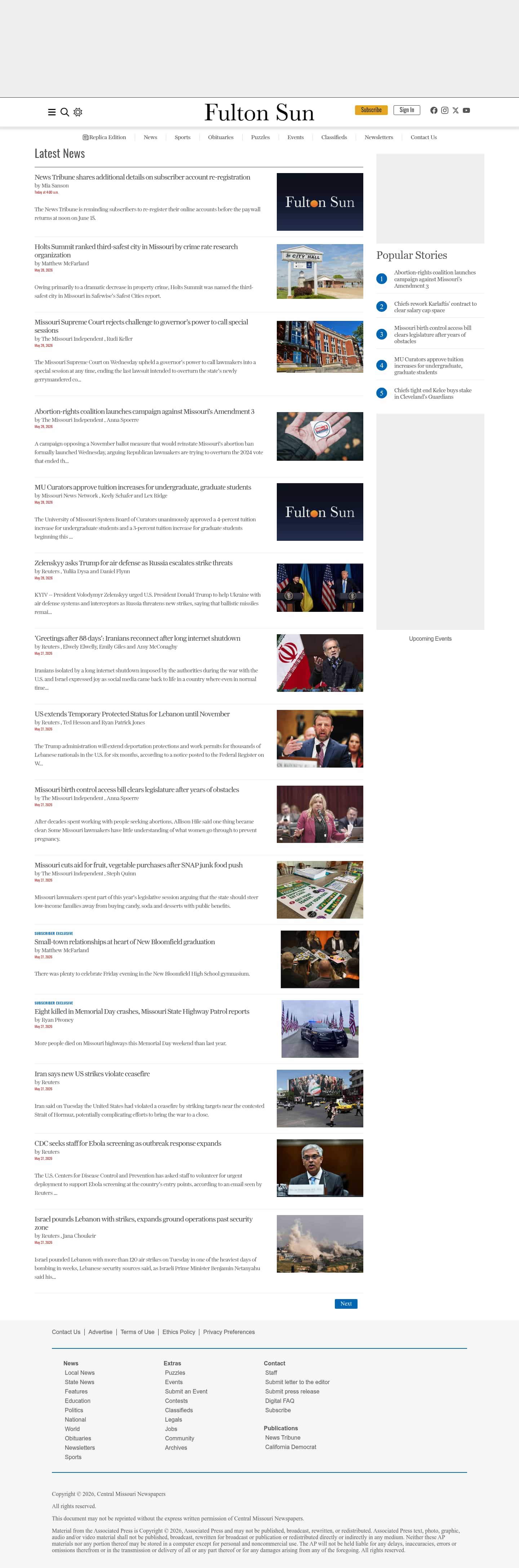 Latest website image capture