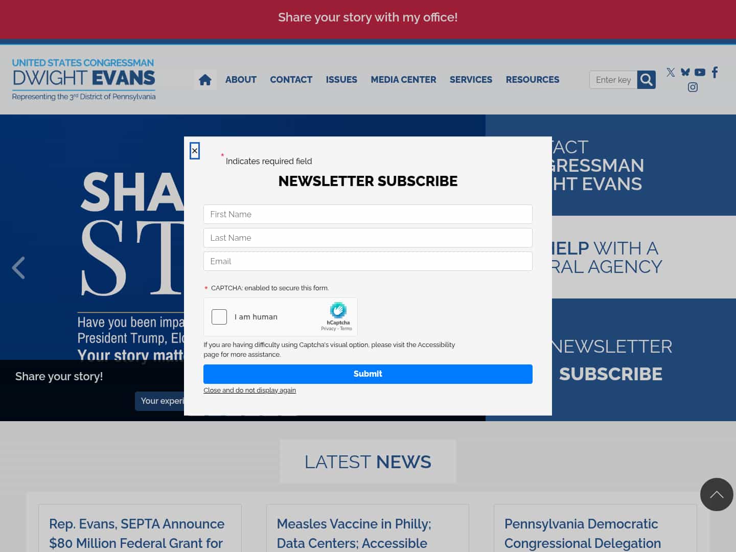 Latest website image capture