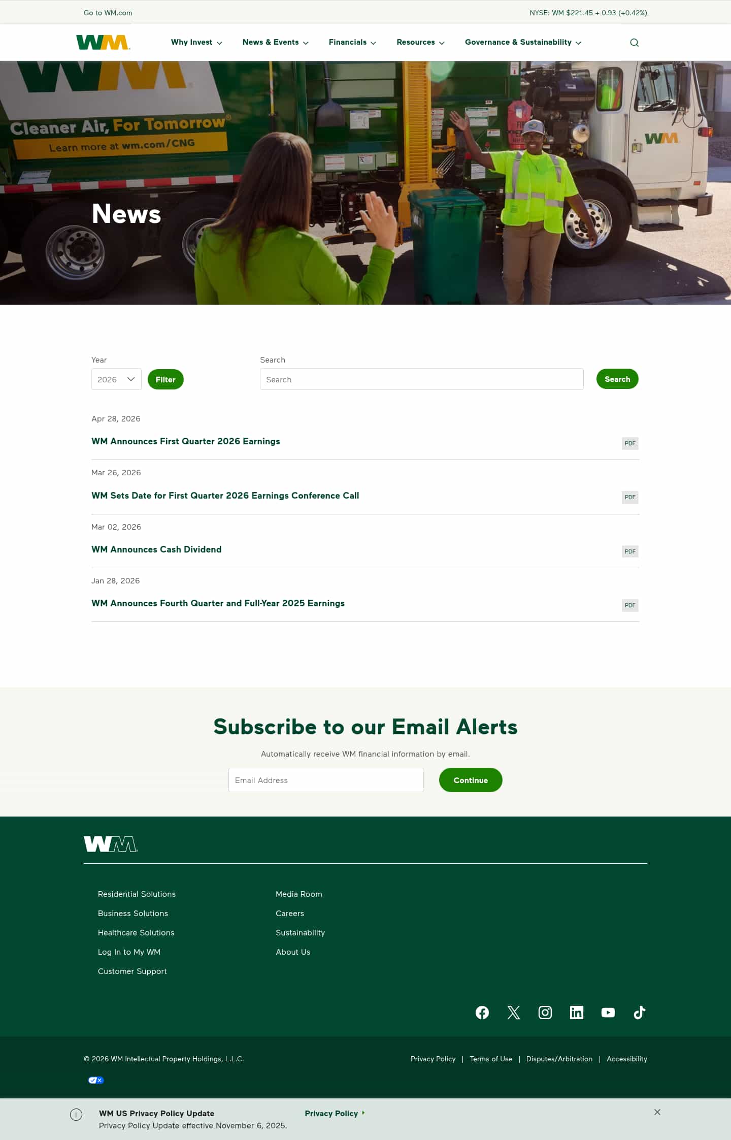 Latest website image capture