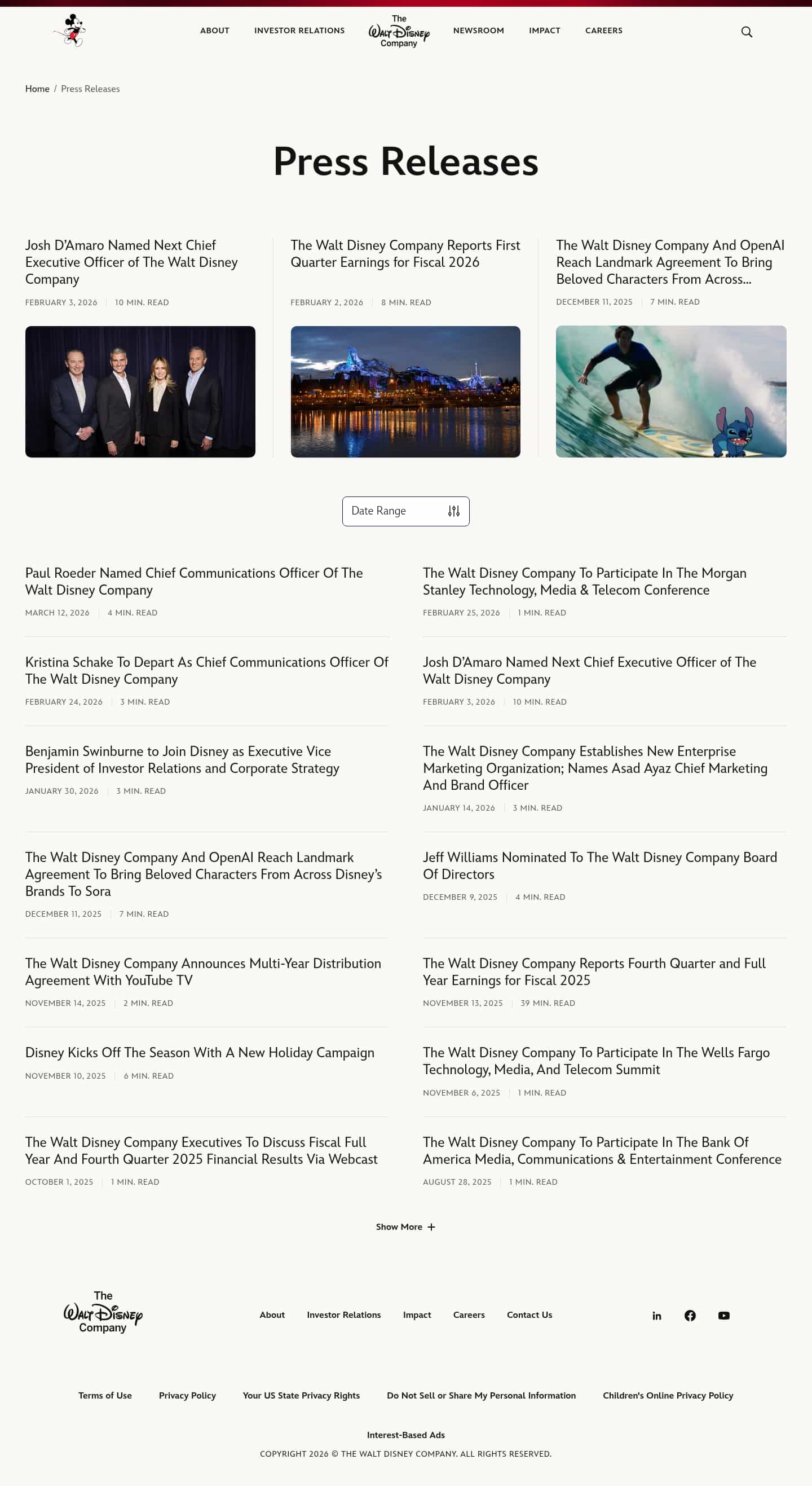 Latest website image capture