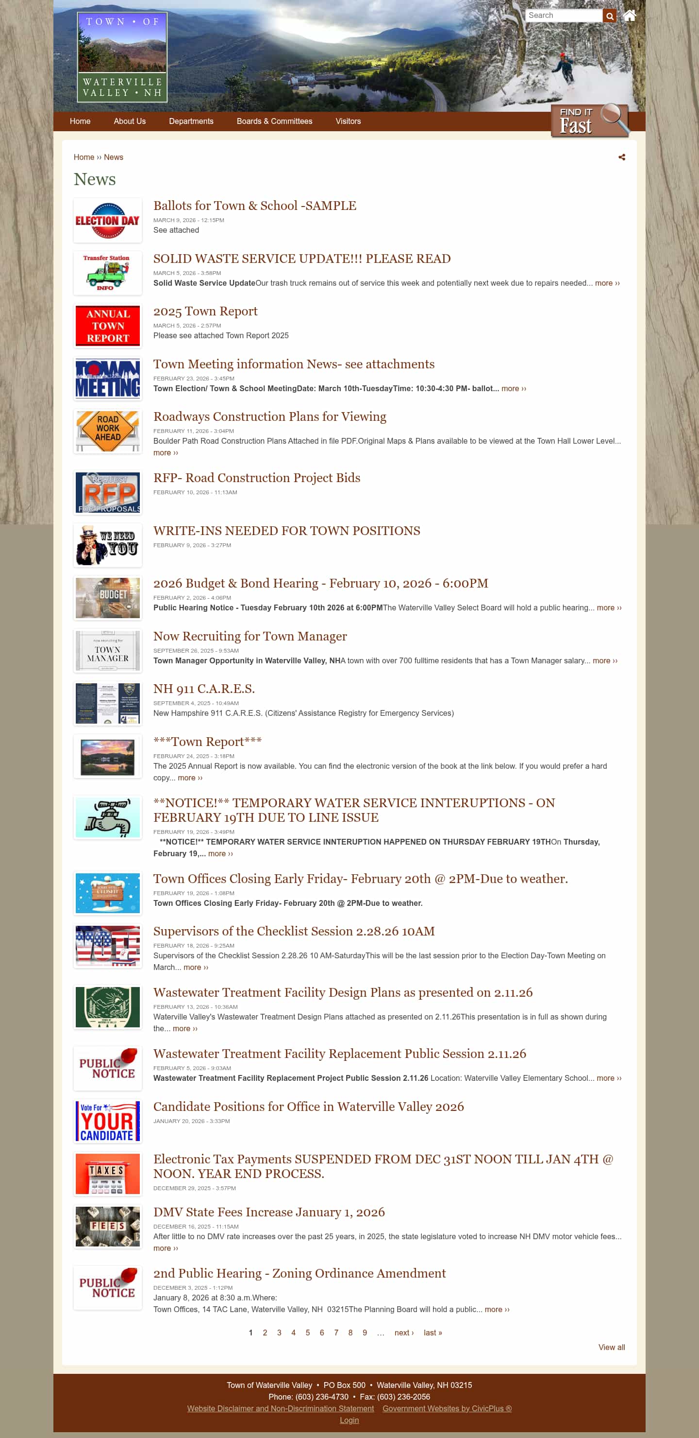 Latest website image capture