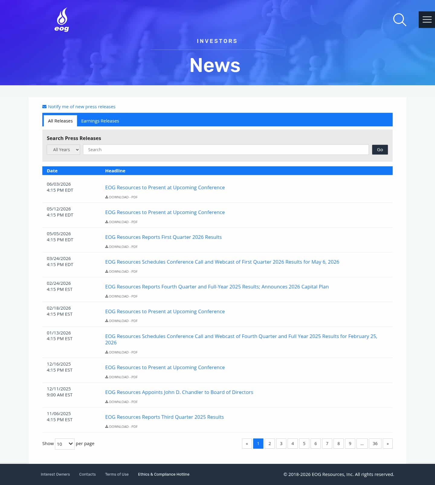 Latest website image capture