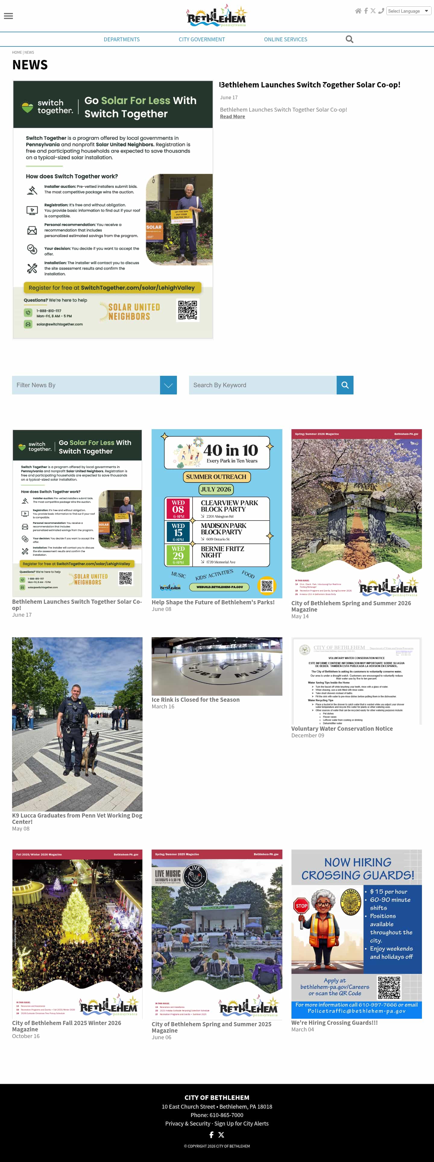 Latest website image capture