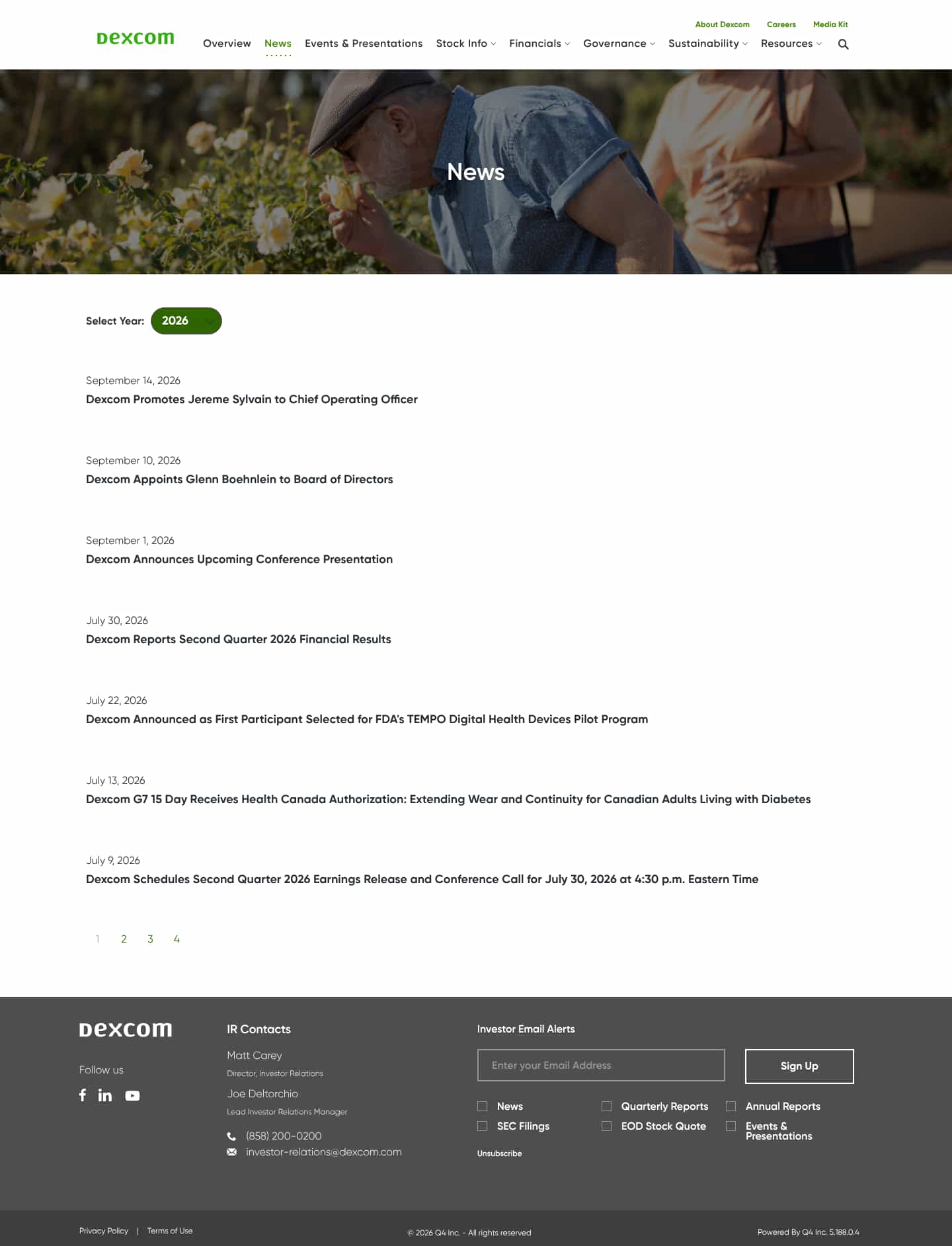 Latest website image capture