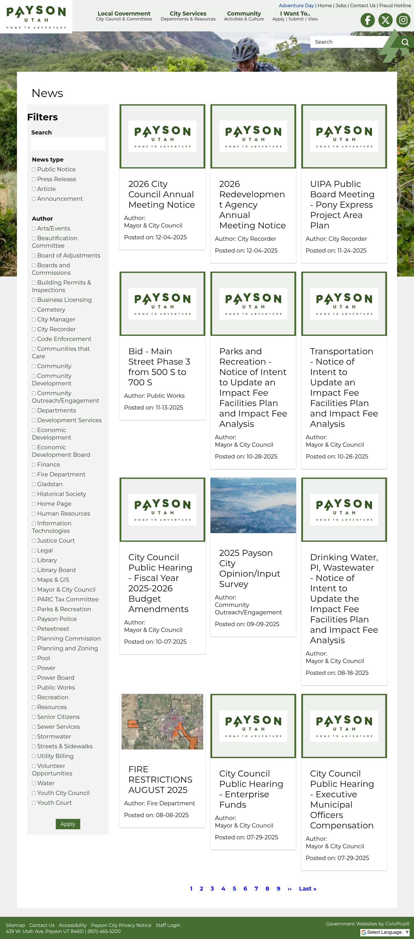 Latest website image capture