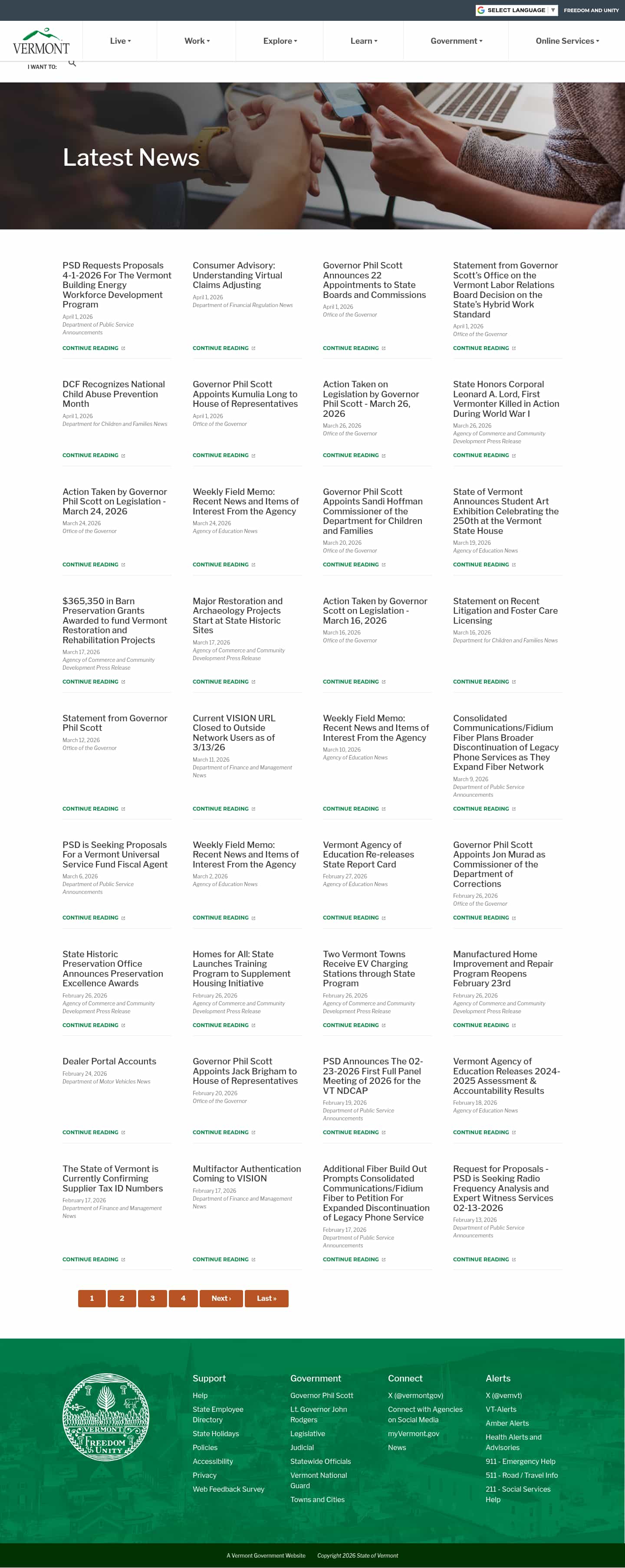 Latest website image capture