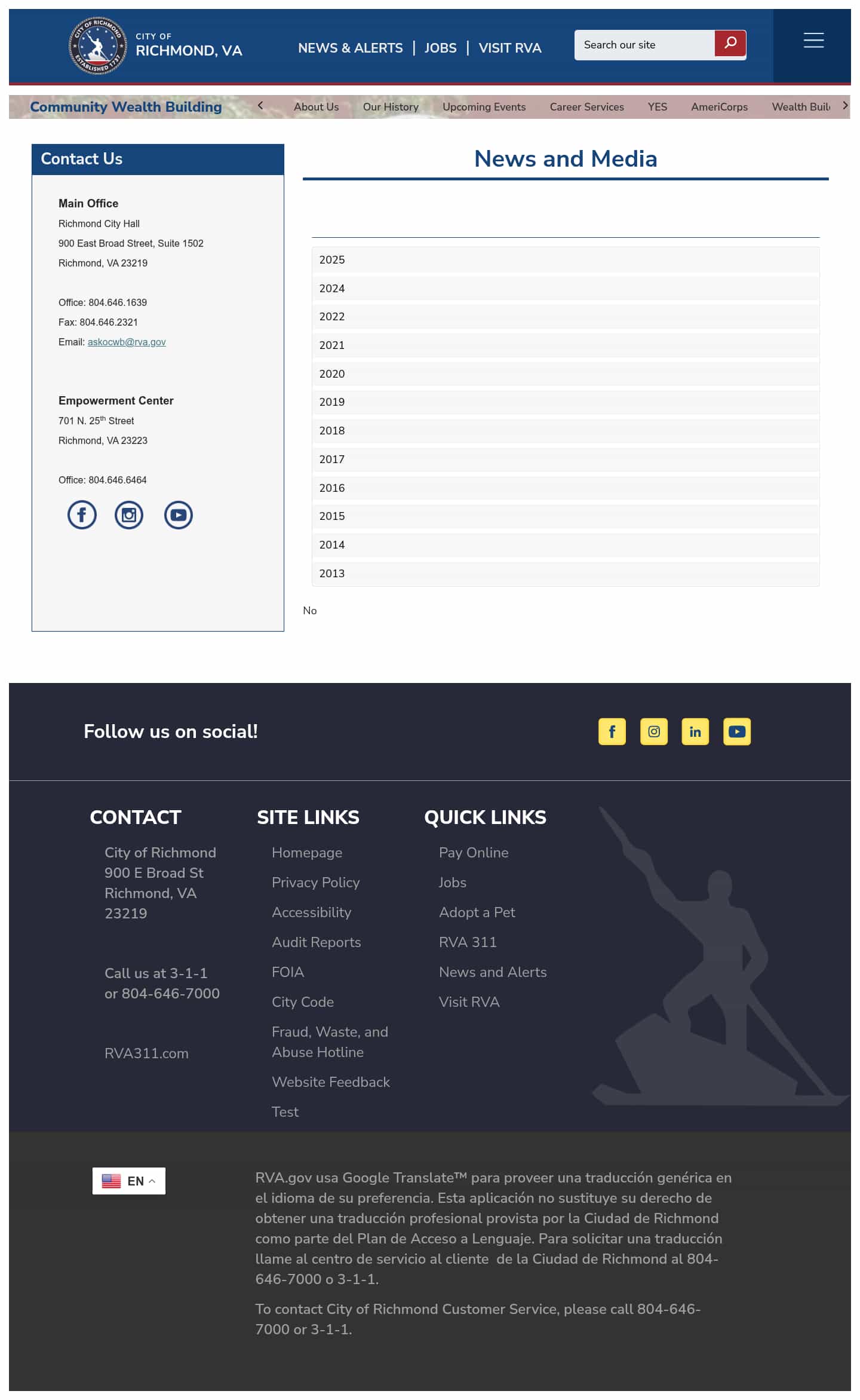 Latest website image capture