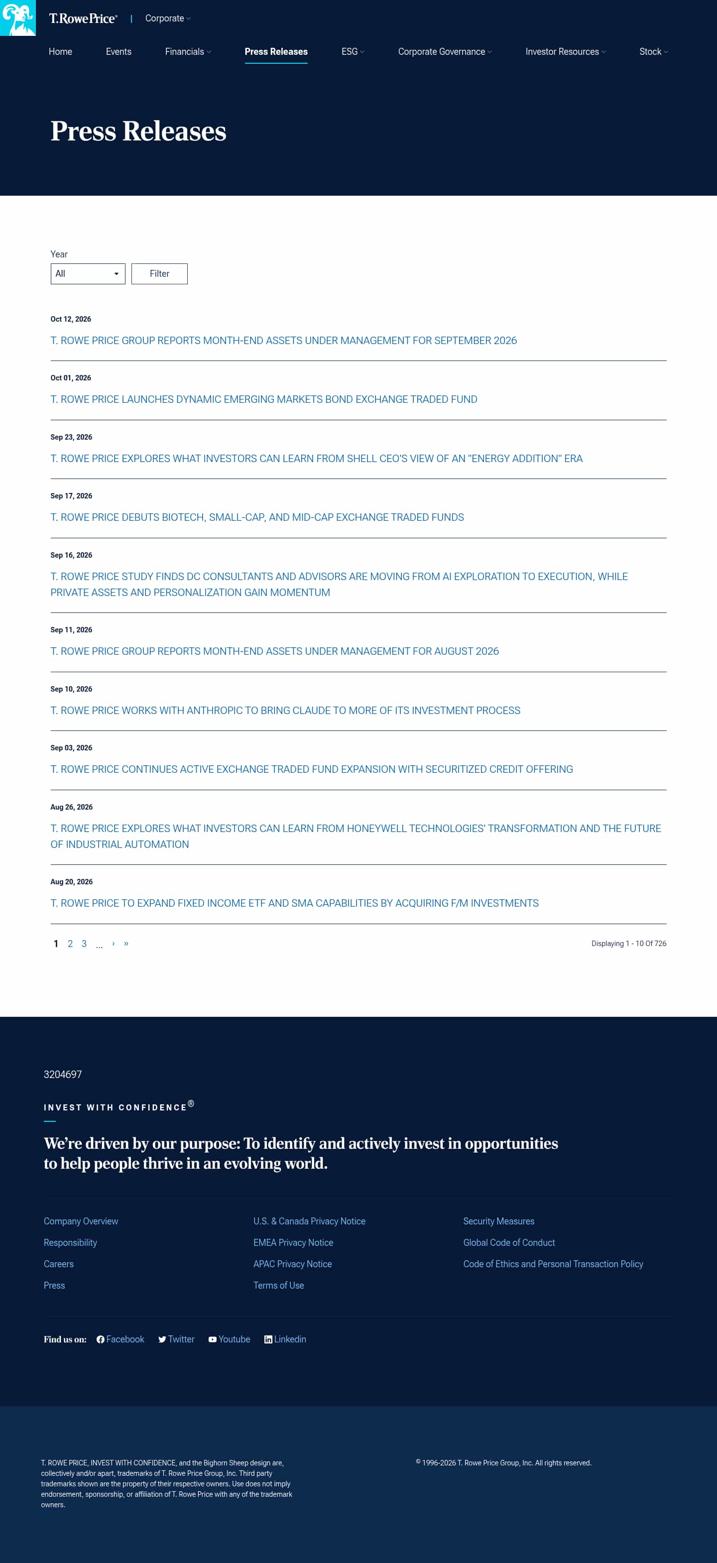 Latest website image capture