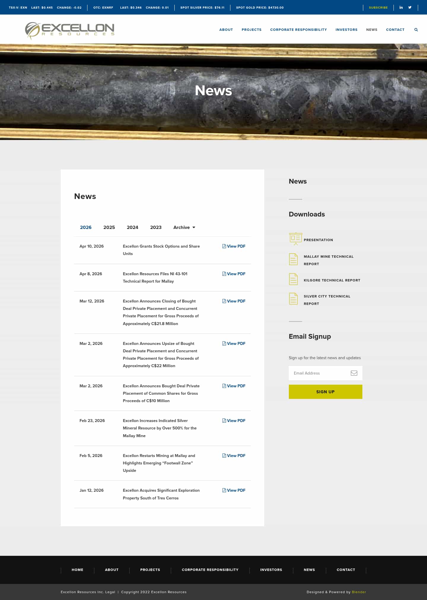 Latest website image capture