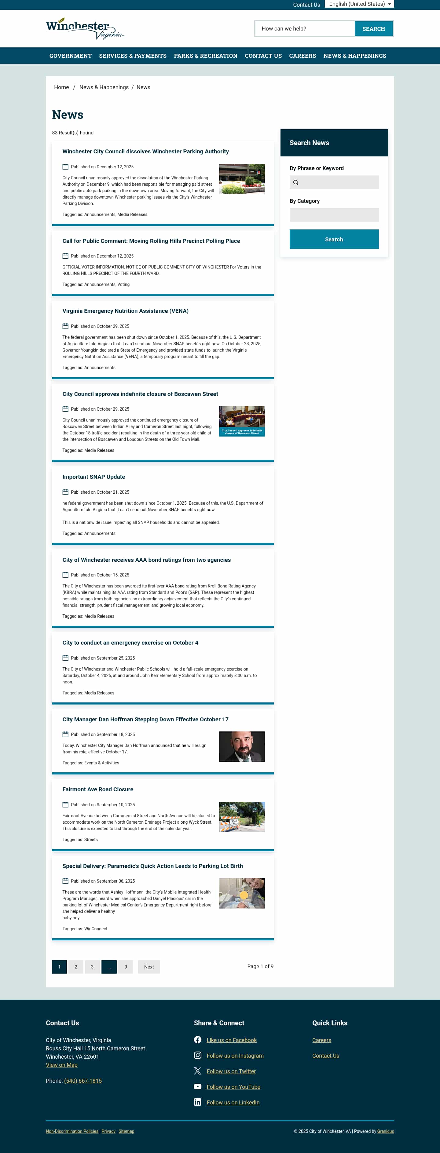 Latest website image capture