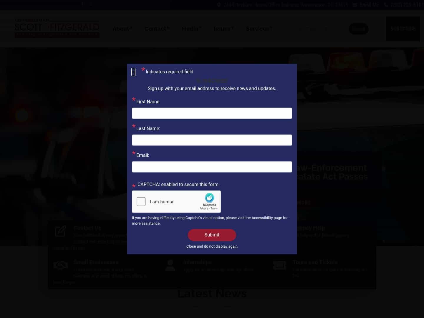 Latest website image capture