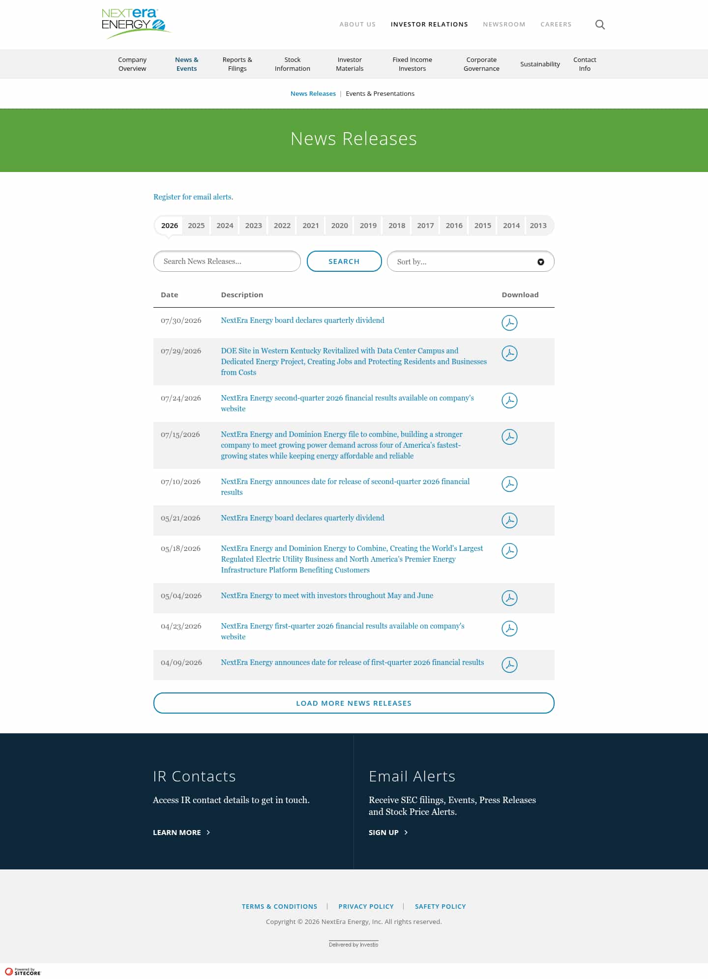 Latest website image capture