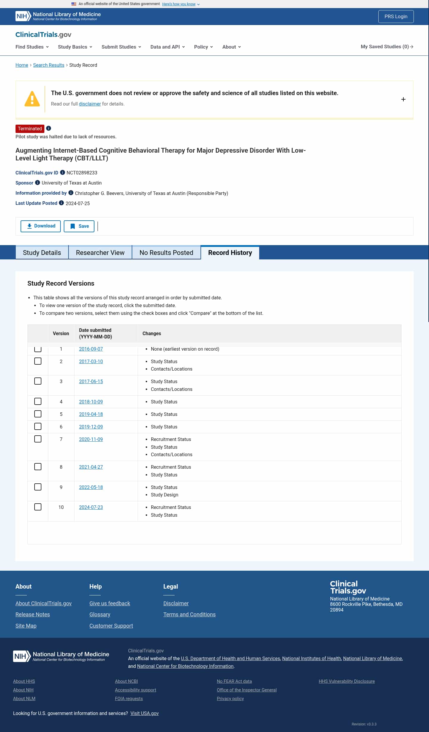 Latest website image capture