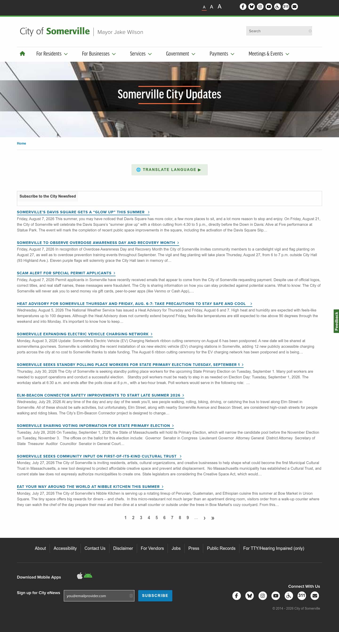 Latest website image capture