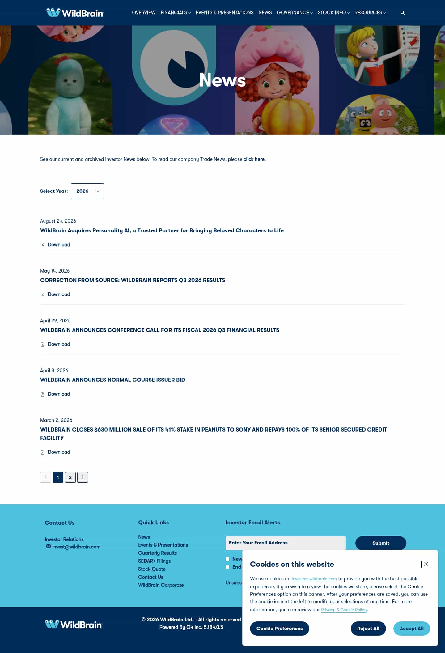 Latest website image capture