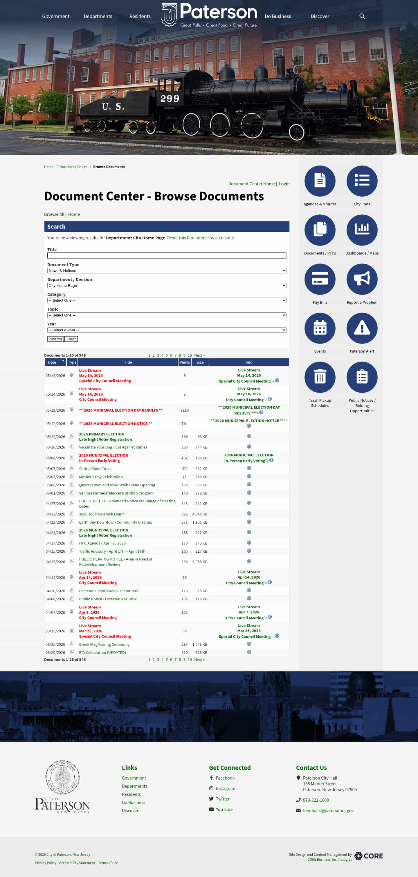 Latest website image capture