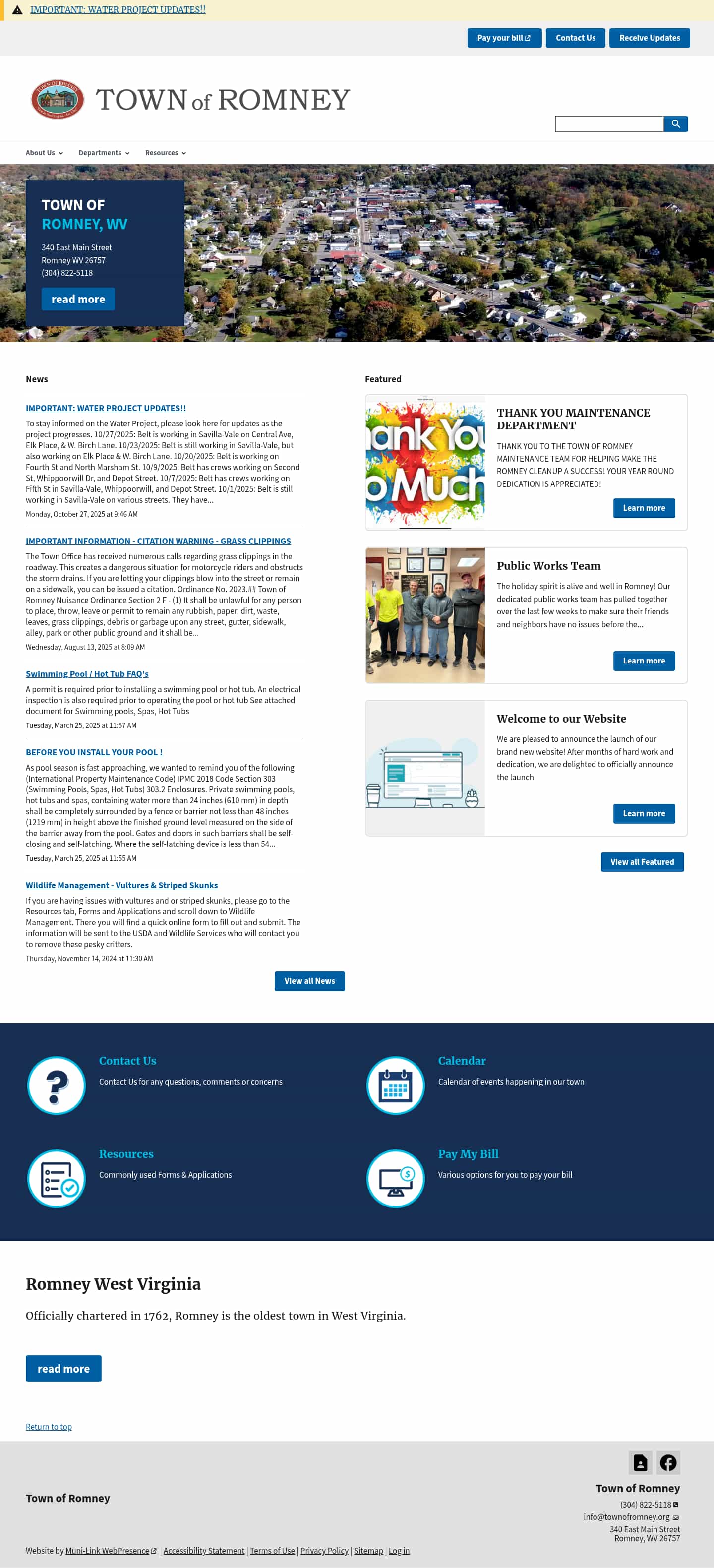 Latest website image capture