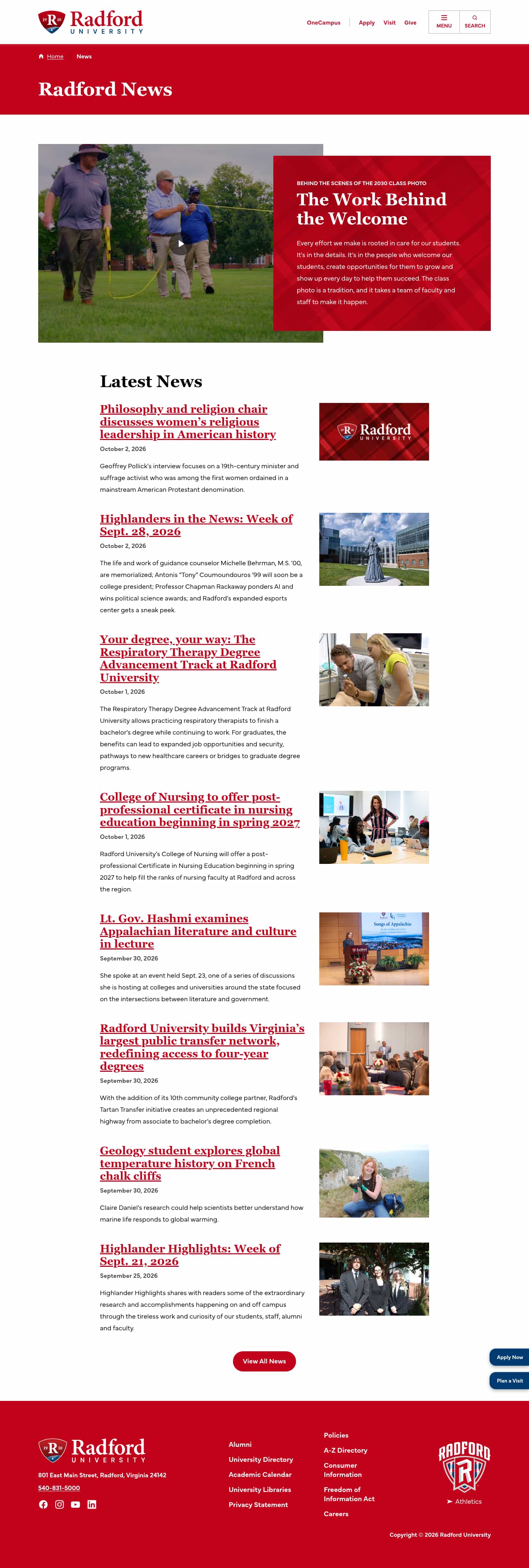 Latest website image capture