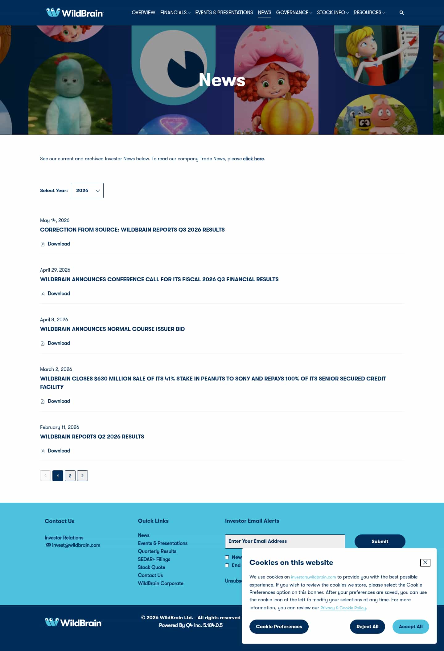 Latest website image capture
