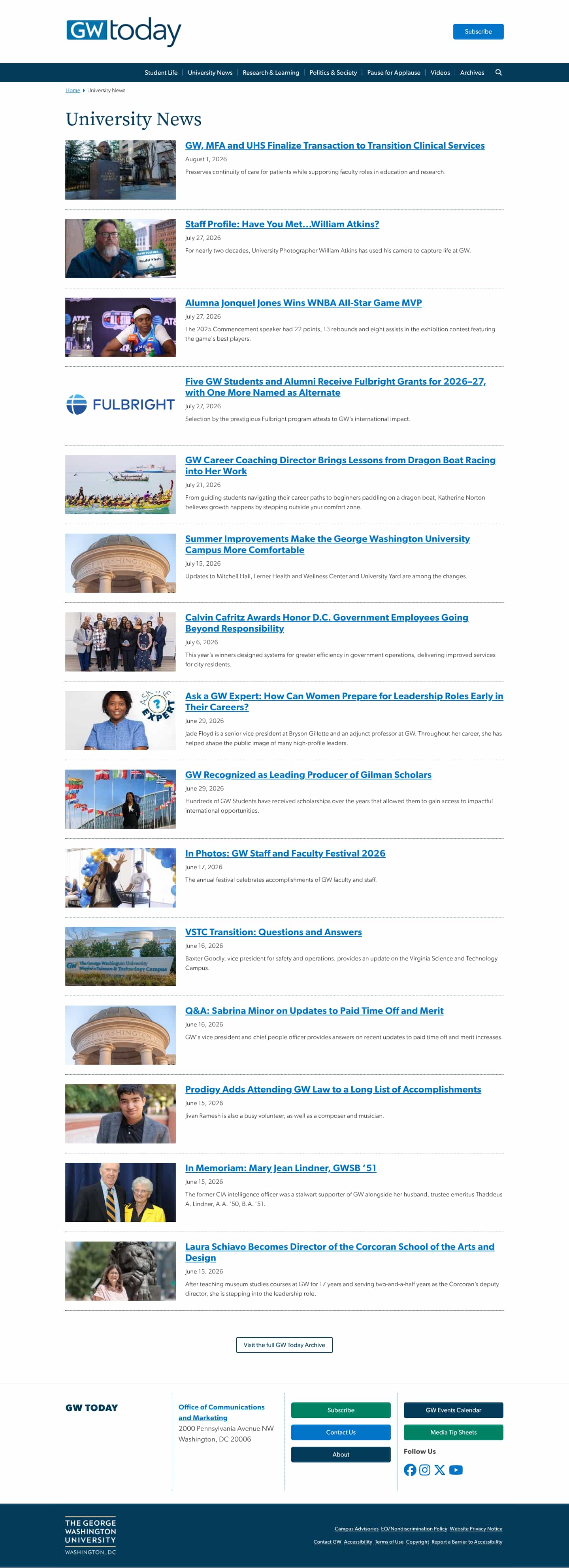 Latest website image capture