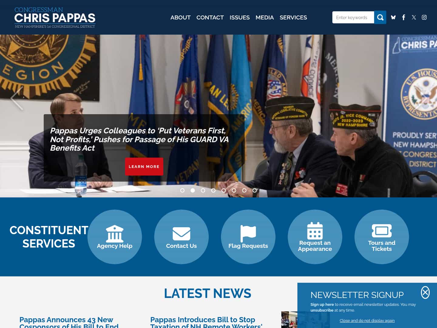 Latest website image capture