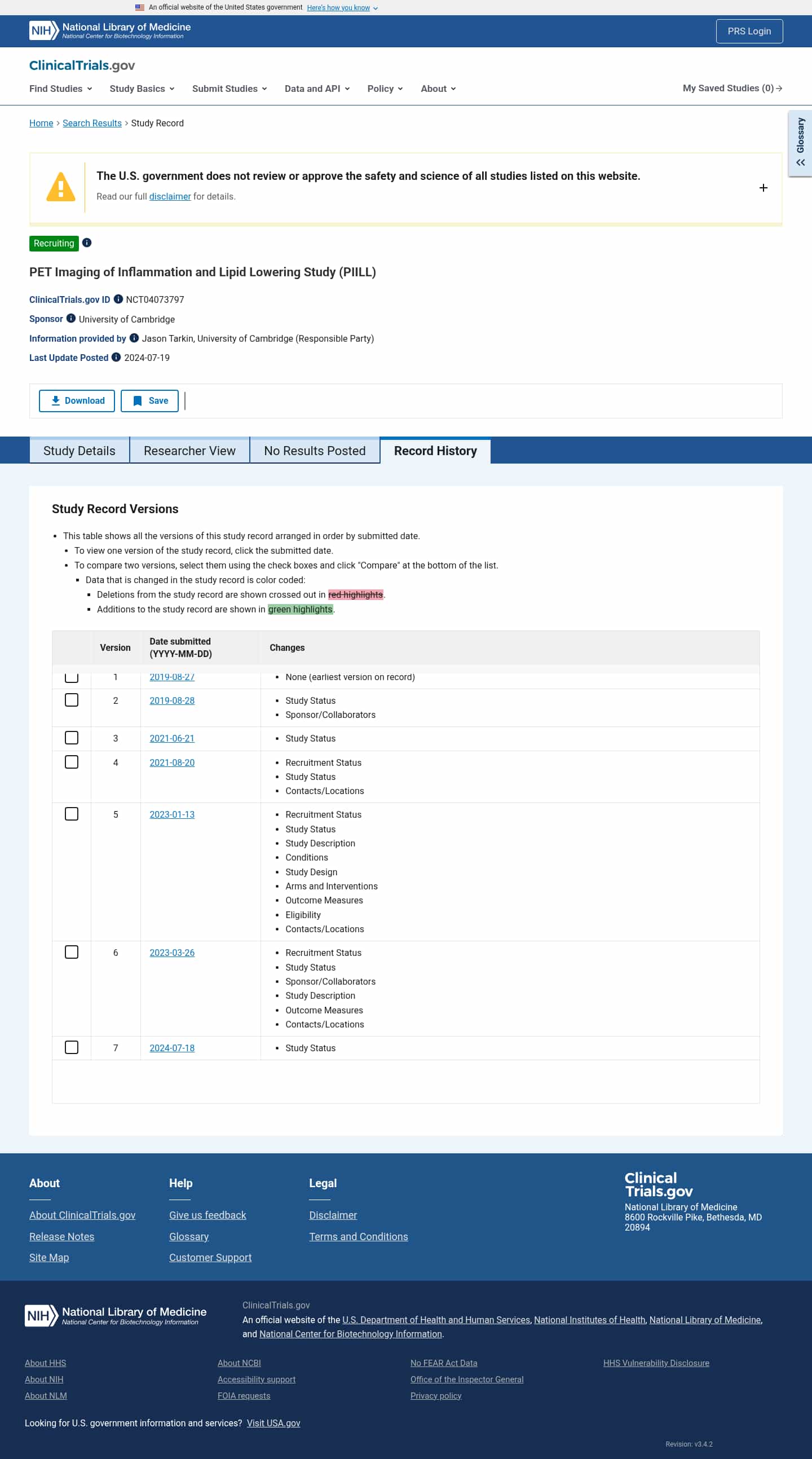 Latest website image capture
