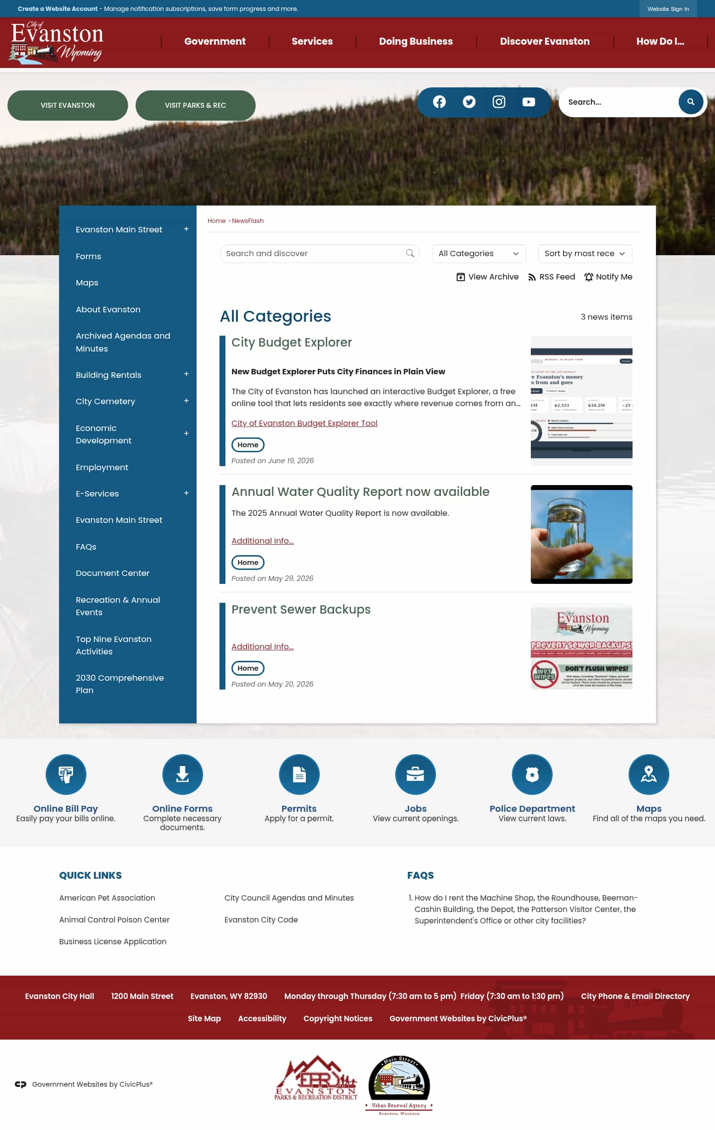 Latest website image capture