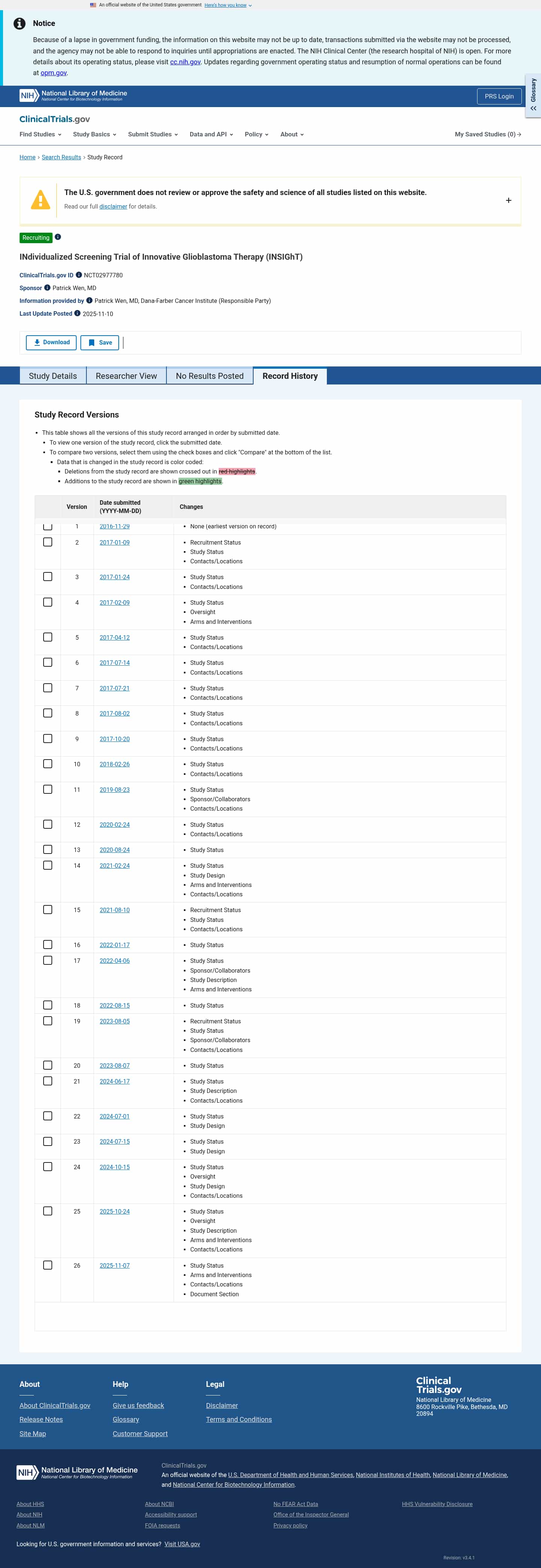 Latest website image capture