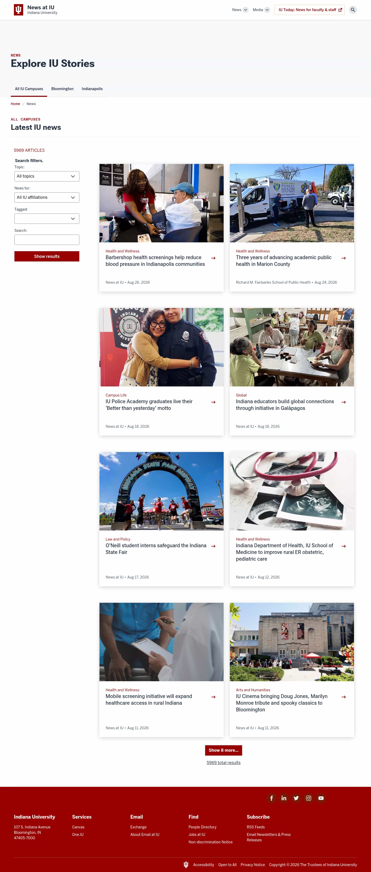 Latest website image capture