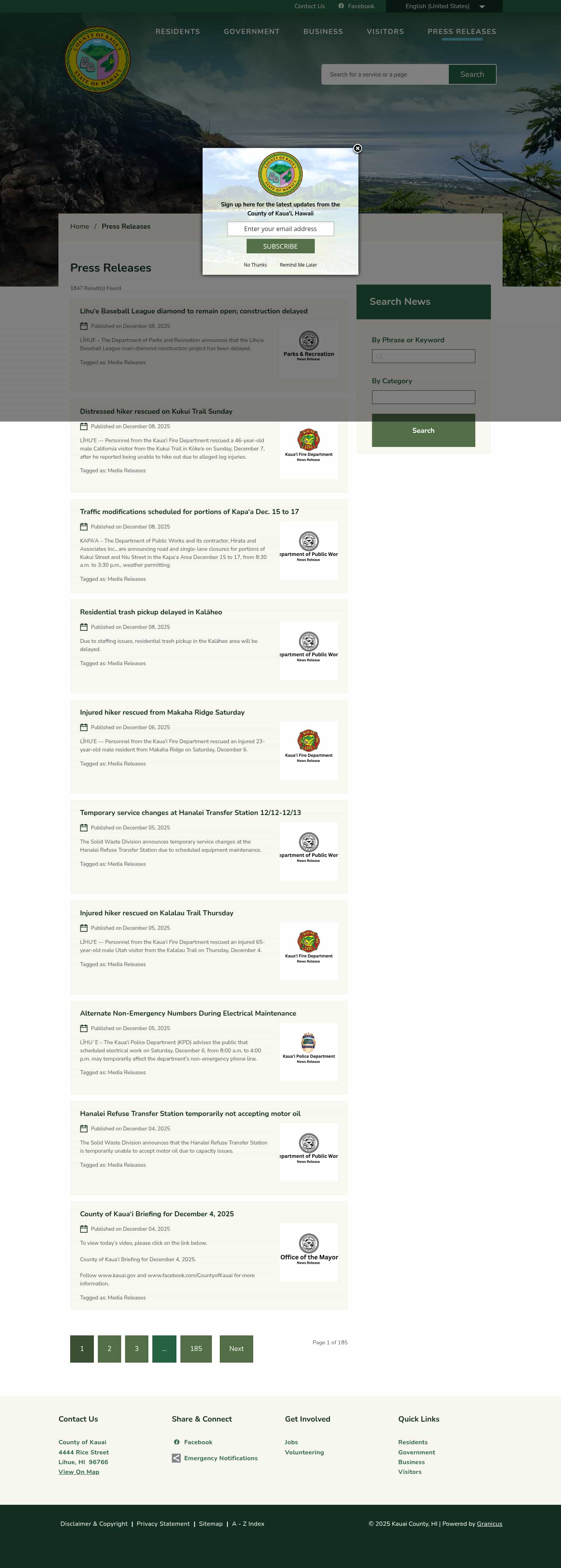 Latest website image capture