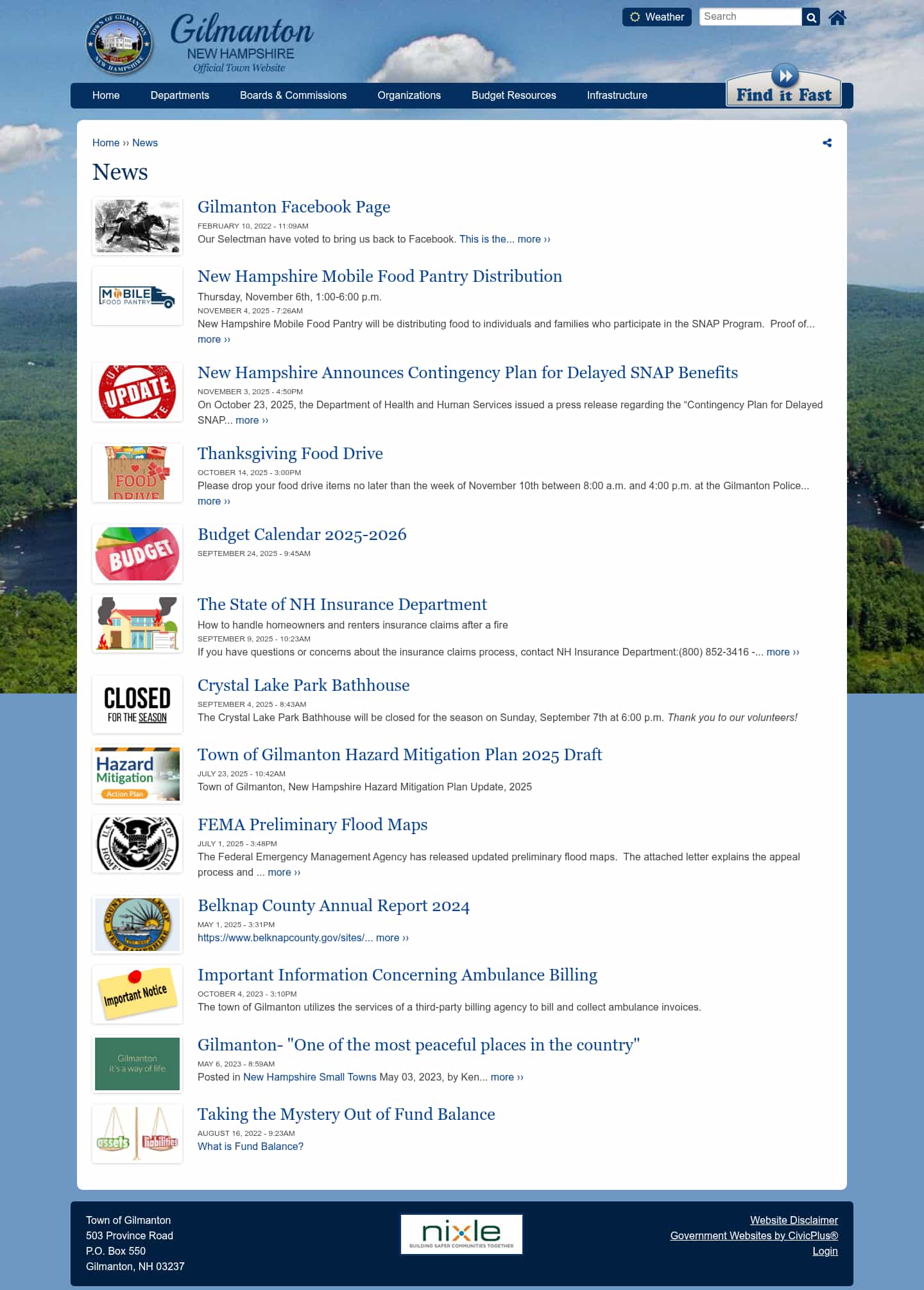 Latest website image capture