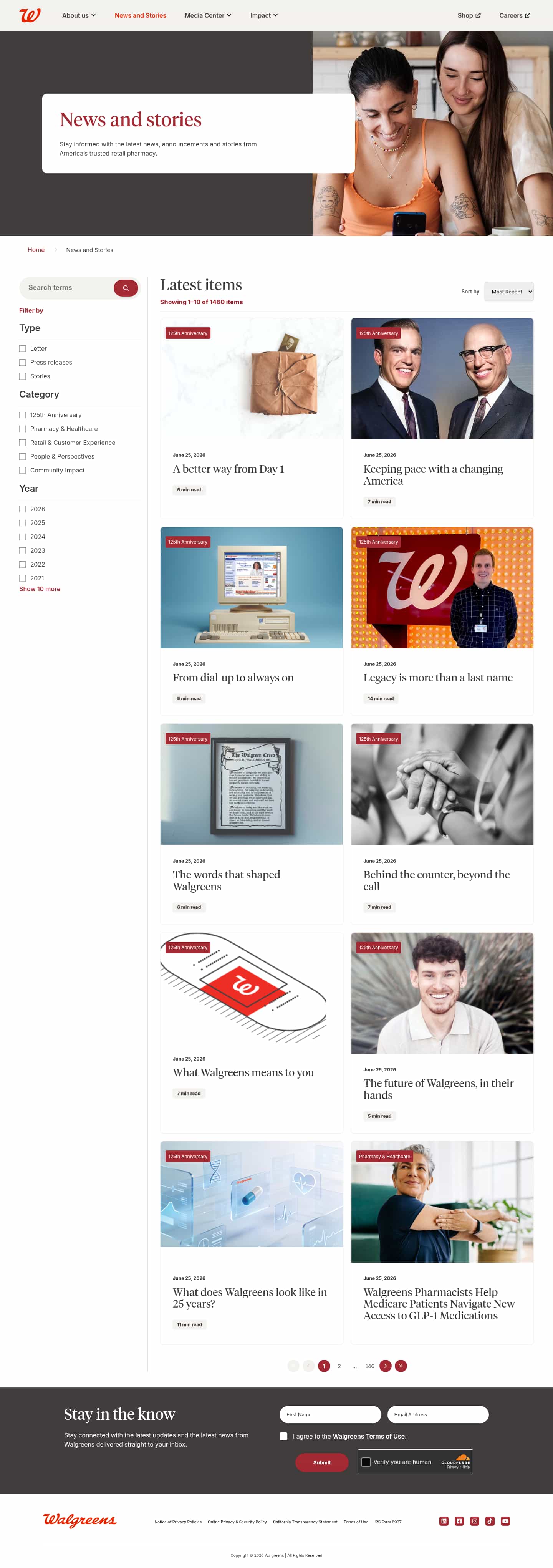 Latest website image capture