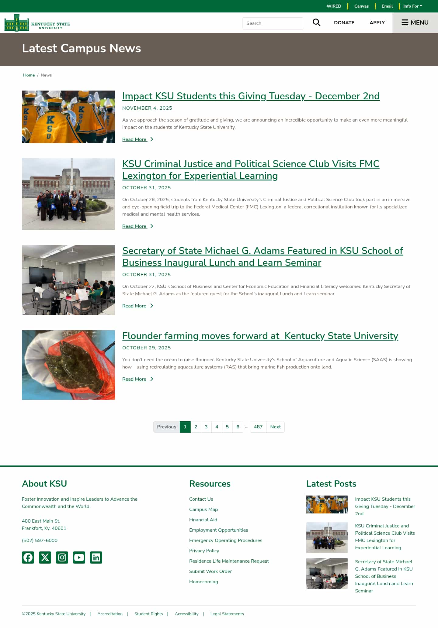 Latest website image capture