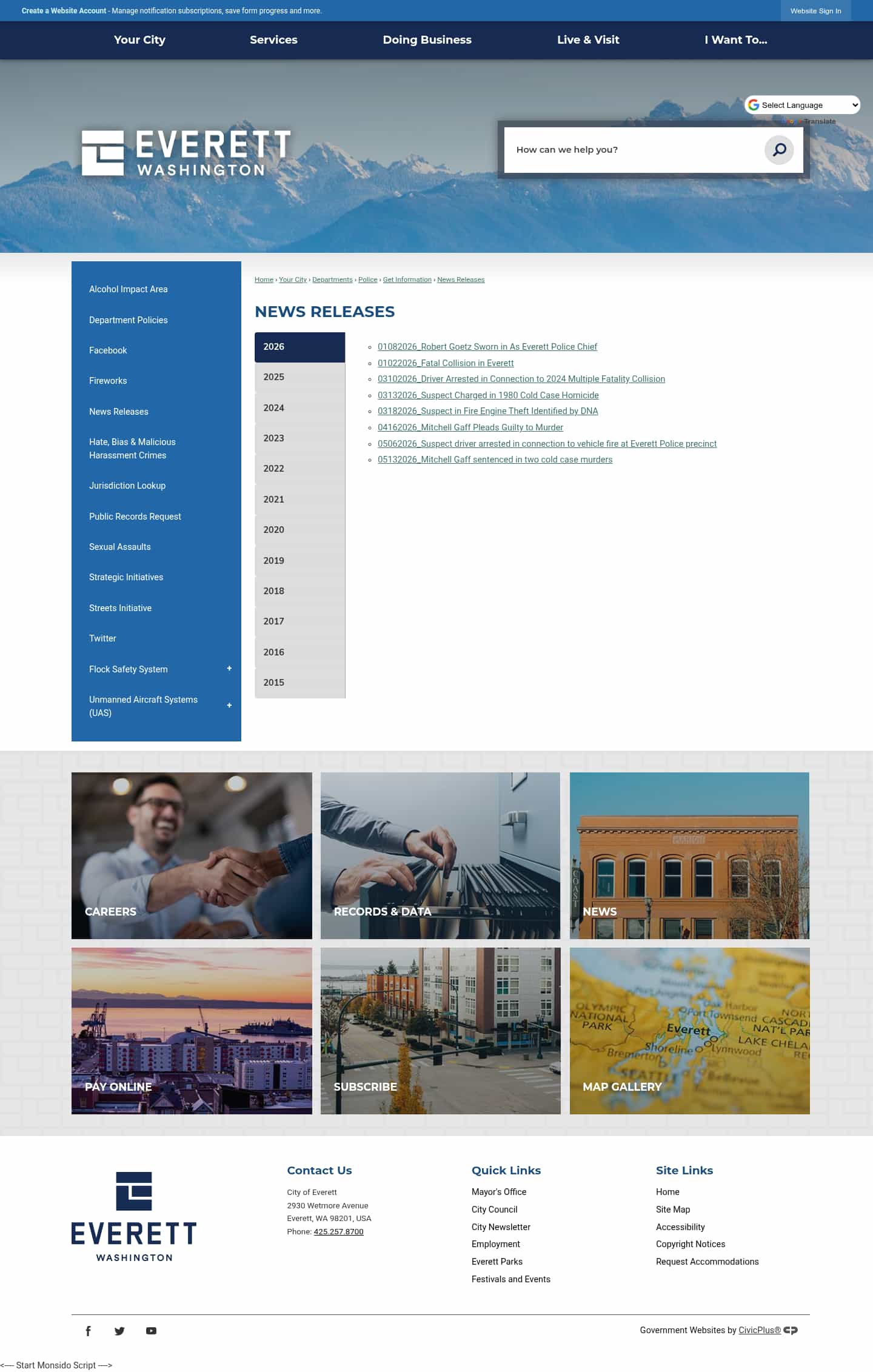 Latest website image capture