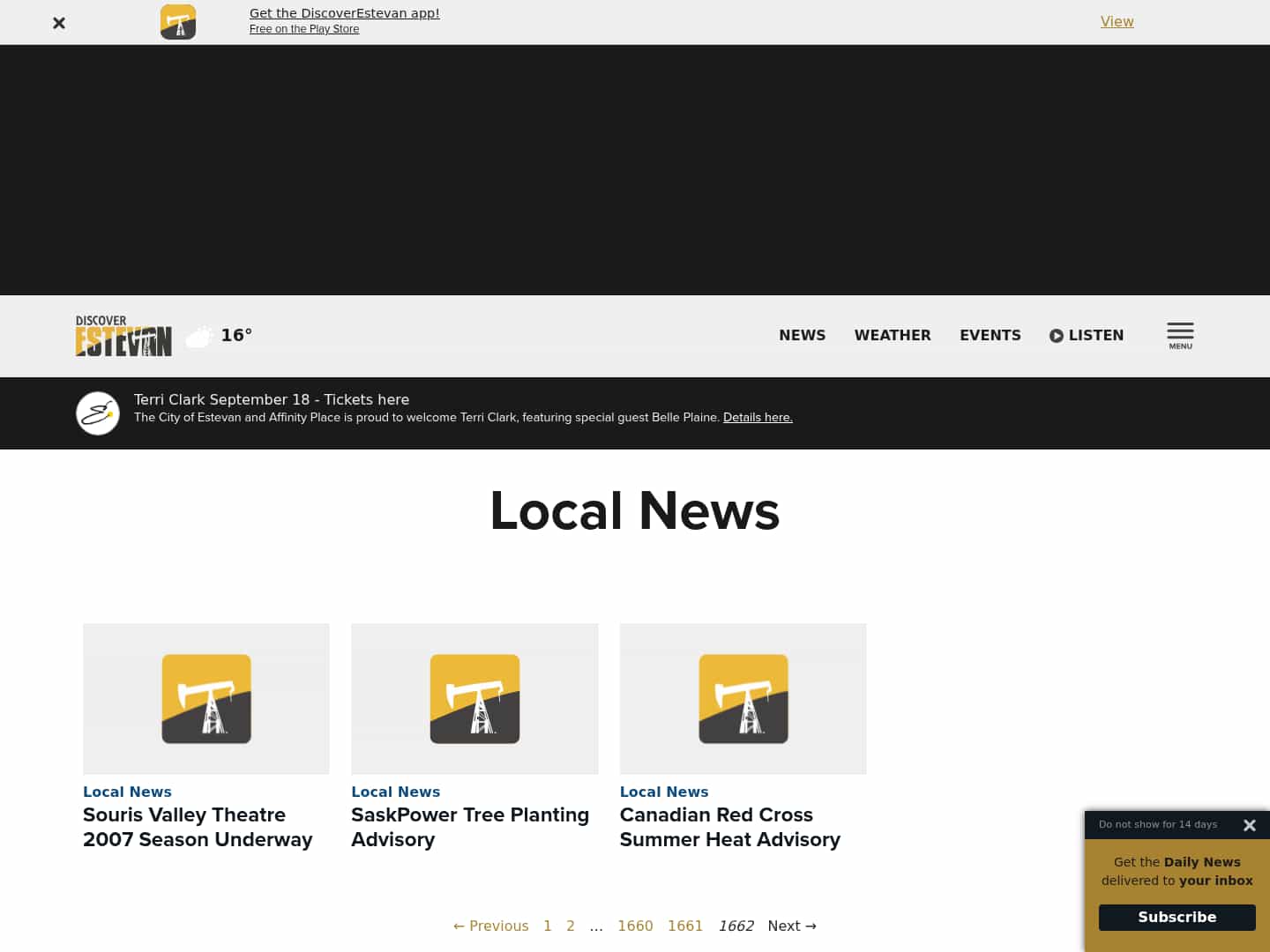 Latest website image capture