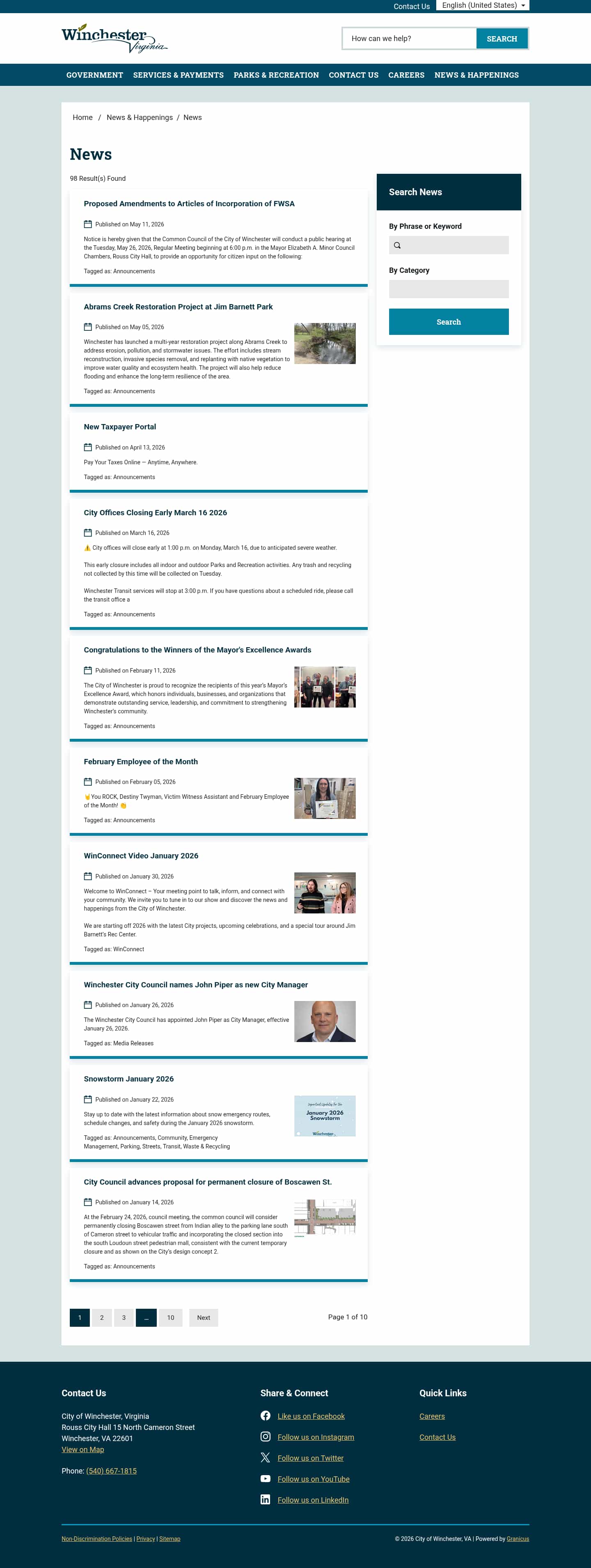 Latest website image capture