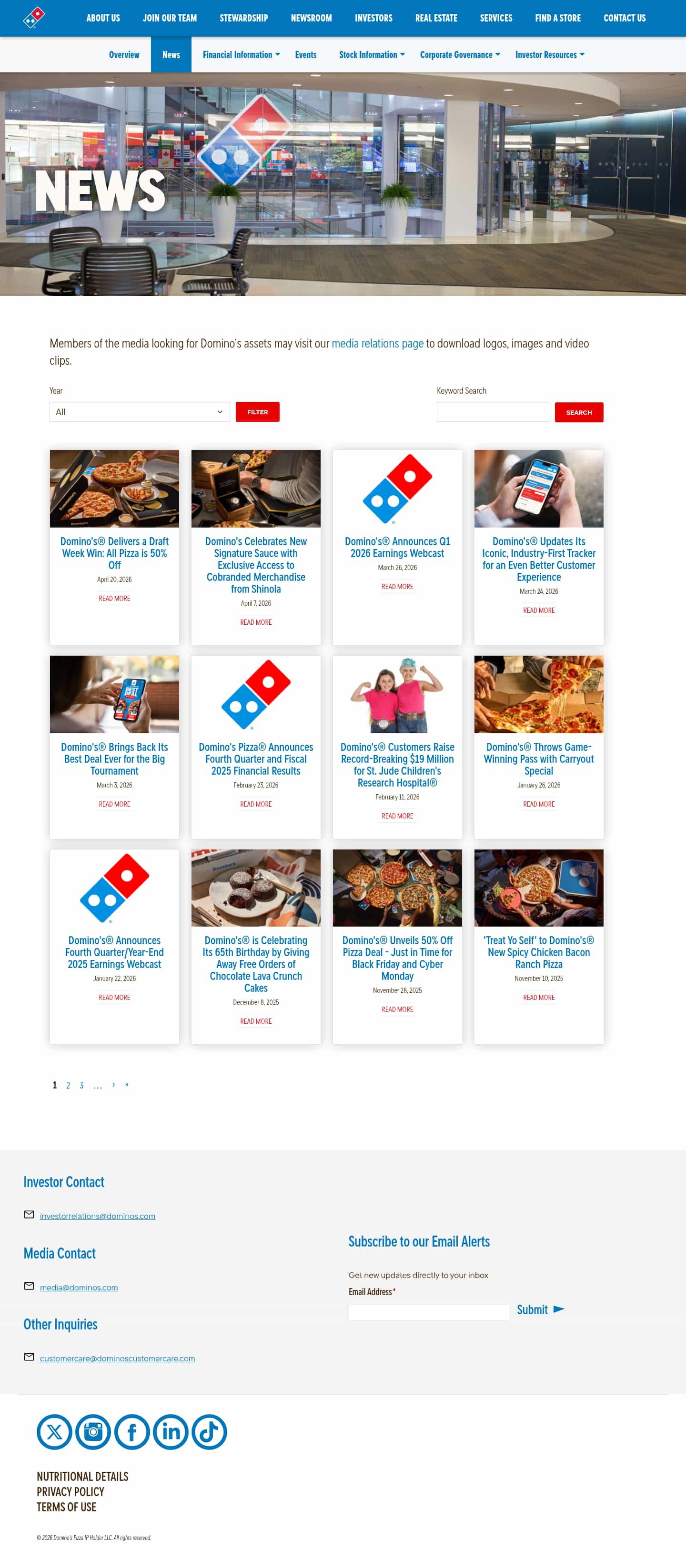 Latest website image capture