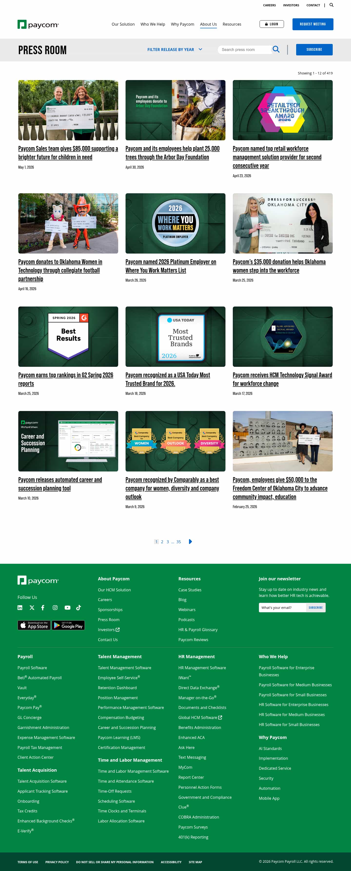 Latest website image capture
