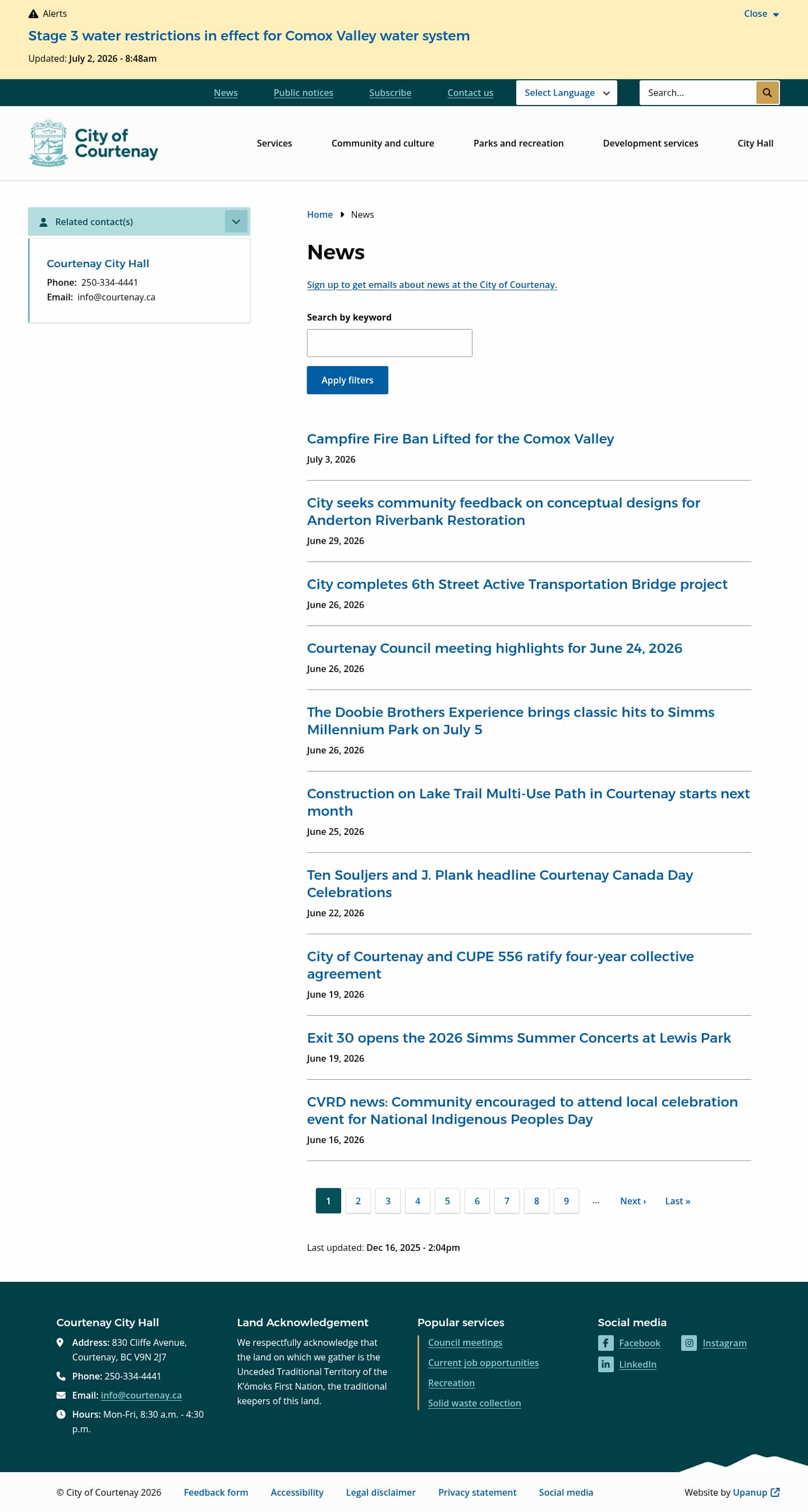 Latest website image capture