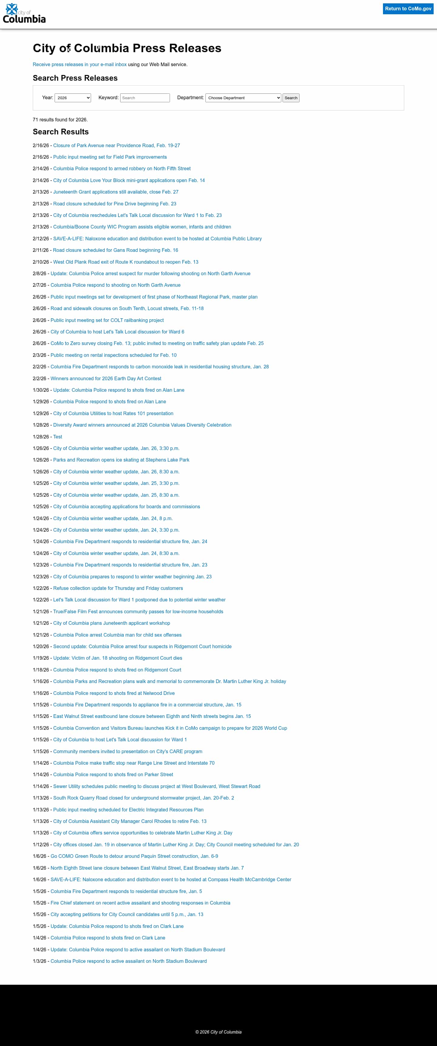 Latest website image capture