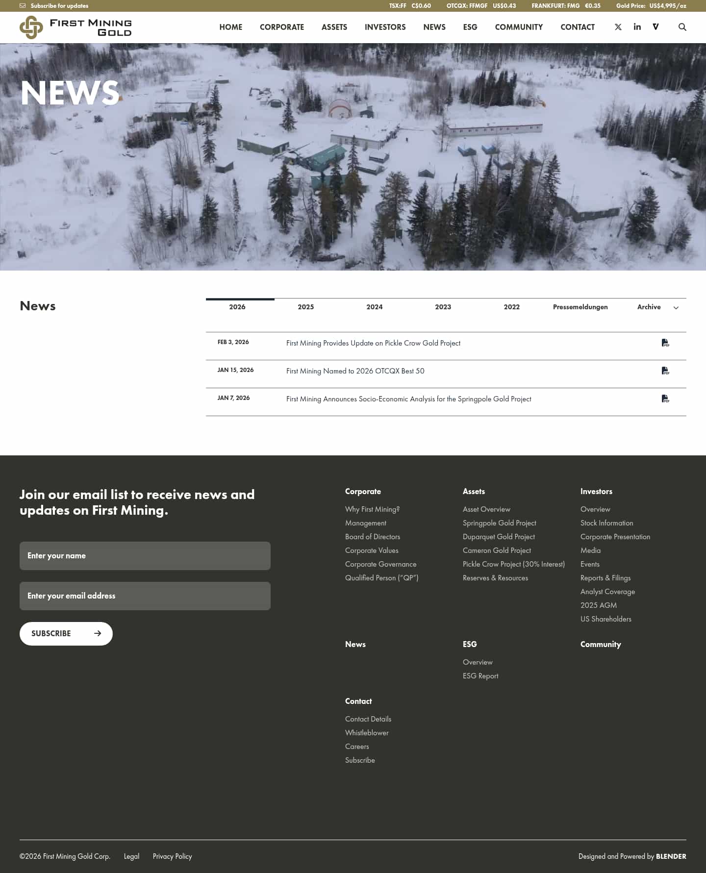 Latest website image capture