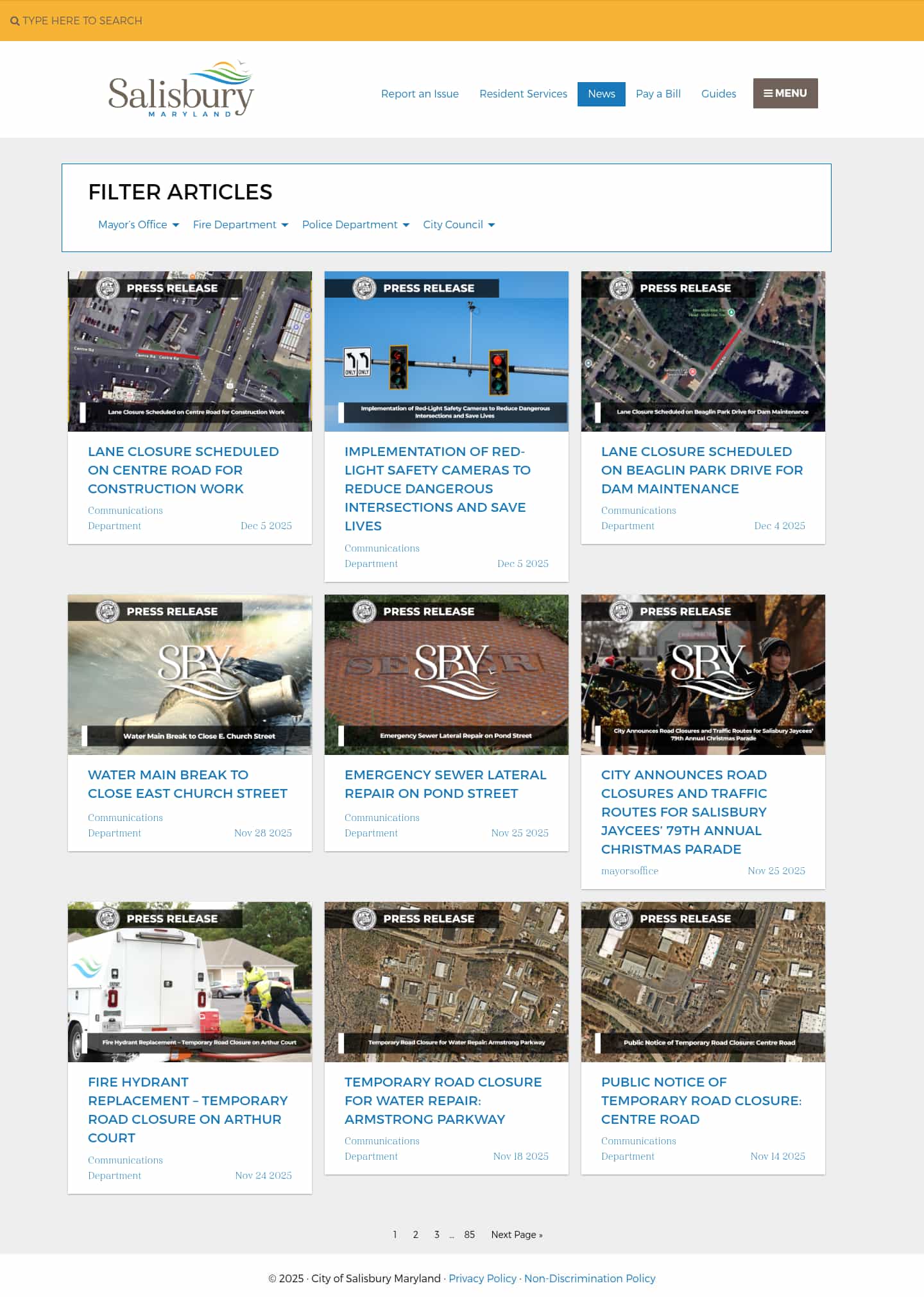 Latest website image capture