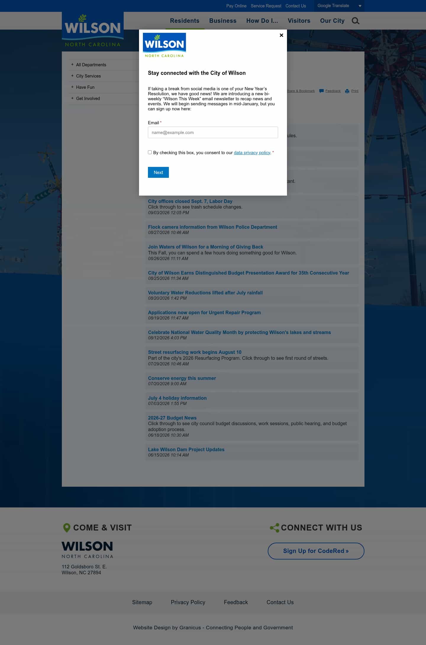 Latest website image capture