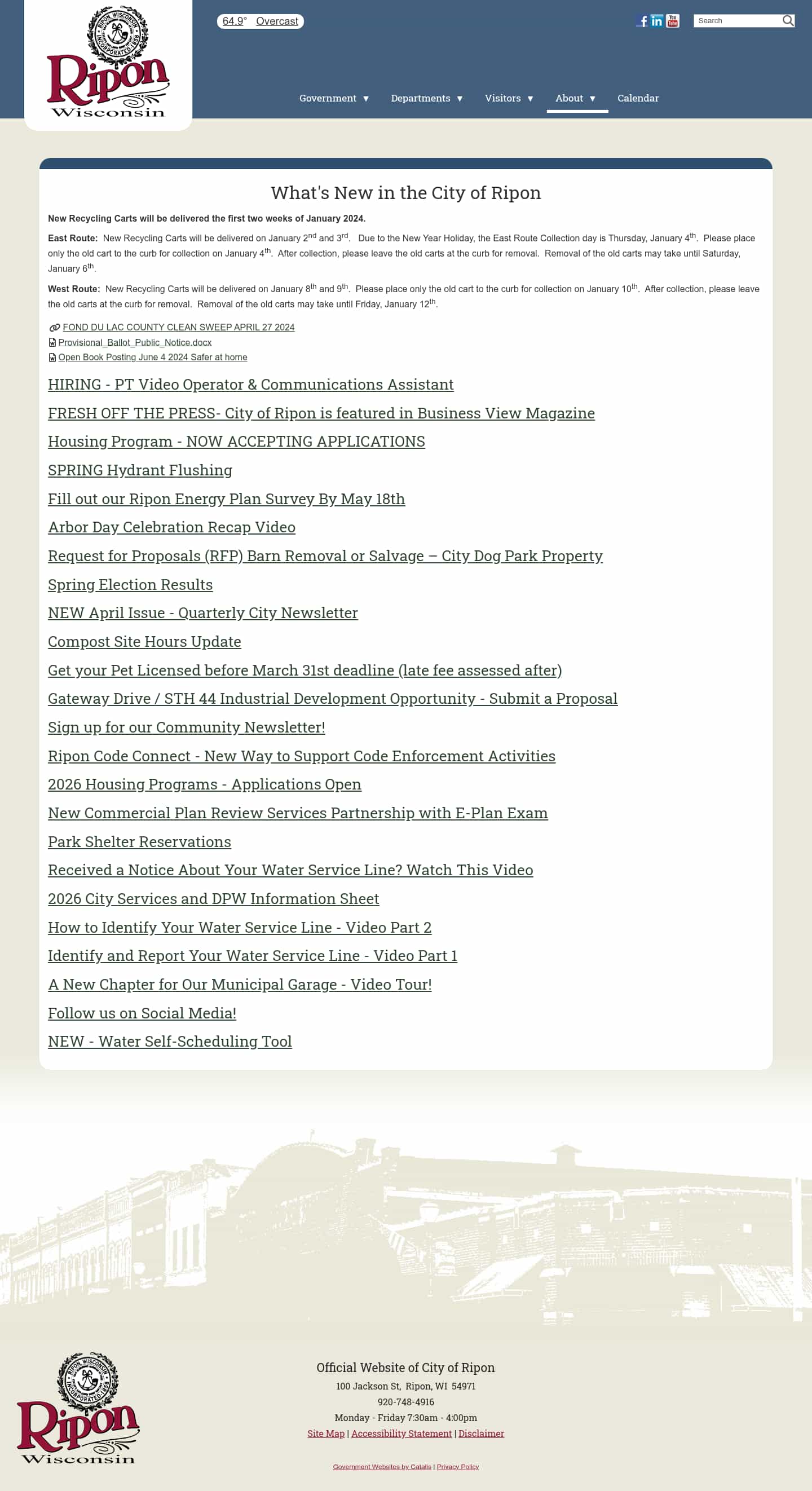 Latest website image capture